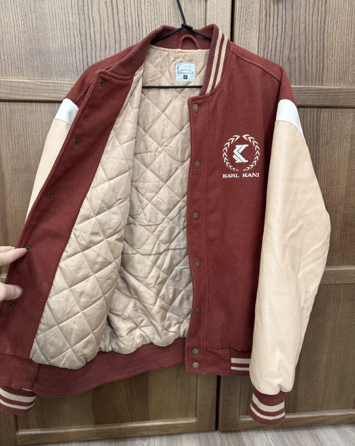 Karl Kani Karl Kani Cherry Bomber Wool Varsity Jacket Embroidered Logo Size US M / EU 48-50 / 2 - 10 Thumbnail