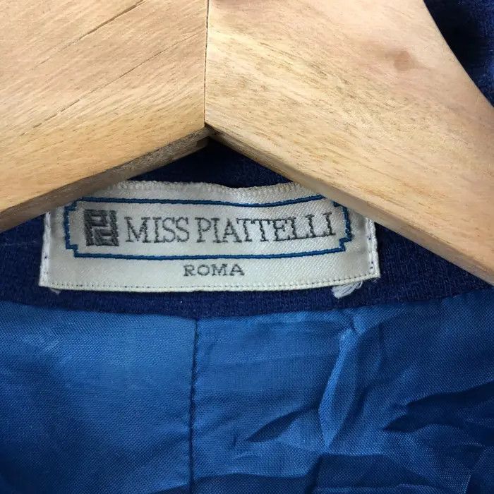 Vintage Vtg 90’ MISS PIATTELLI ROMA Blue Indigo Natural Dye Jacket Size M / US 6-8 / IT 42-44 - 6 Thumbnail
