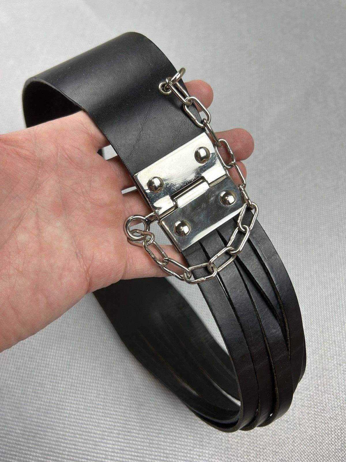 Jean Paul Gaultier Archive Jean Paul Gaultier Leather Rare Waist Belt Size ONE SIZE - 1 Thumbnail