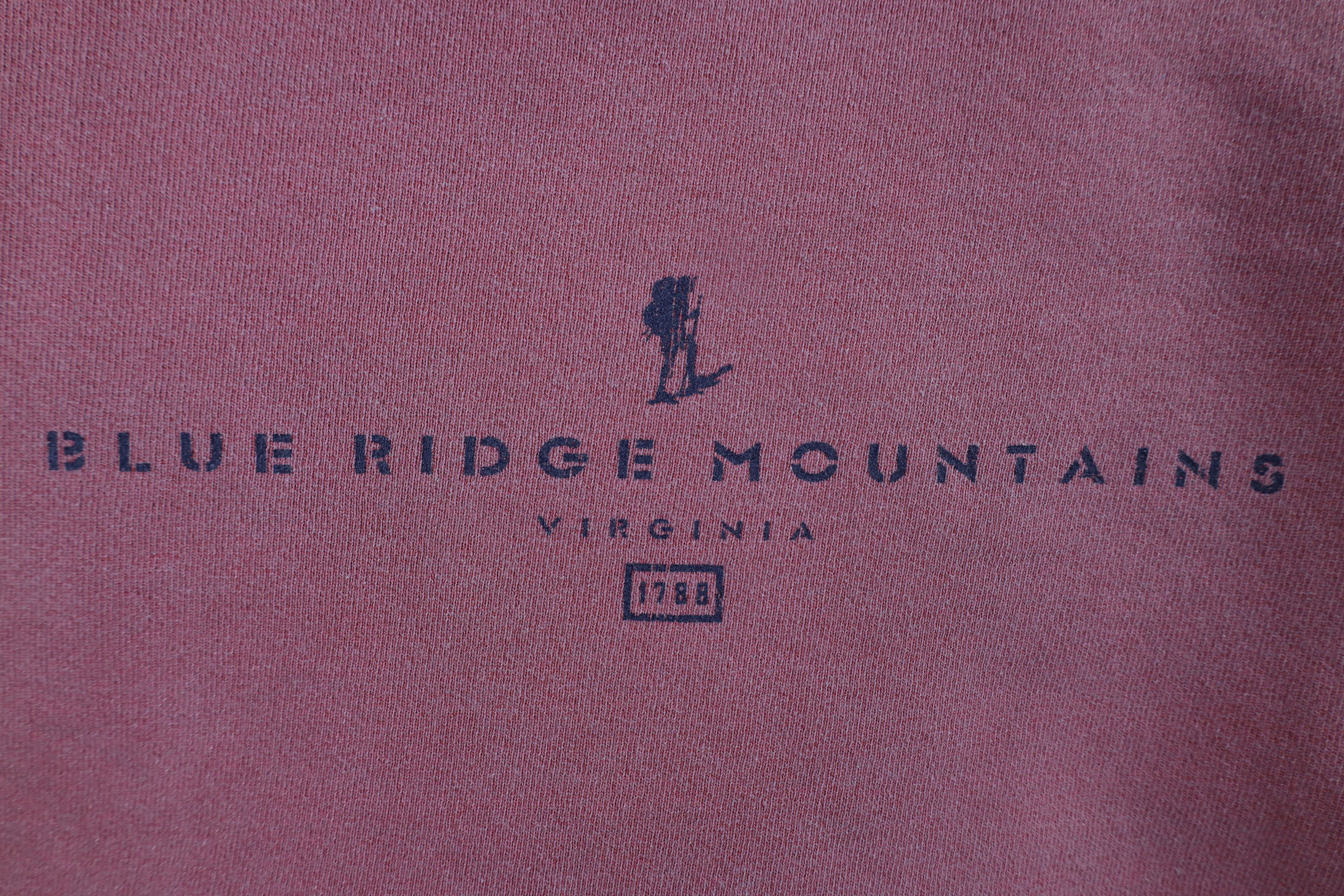 Vintage Vintage 90s Stonewash Ridge Mountains Sweatshirt Red USA Size US M / EU 48-50 / 2 - 4 Thumbnail