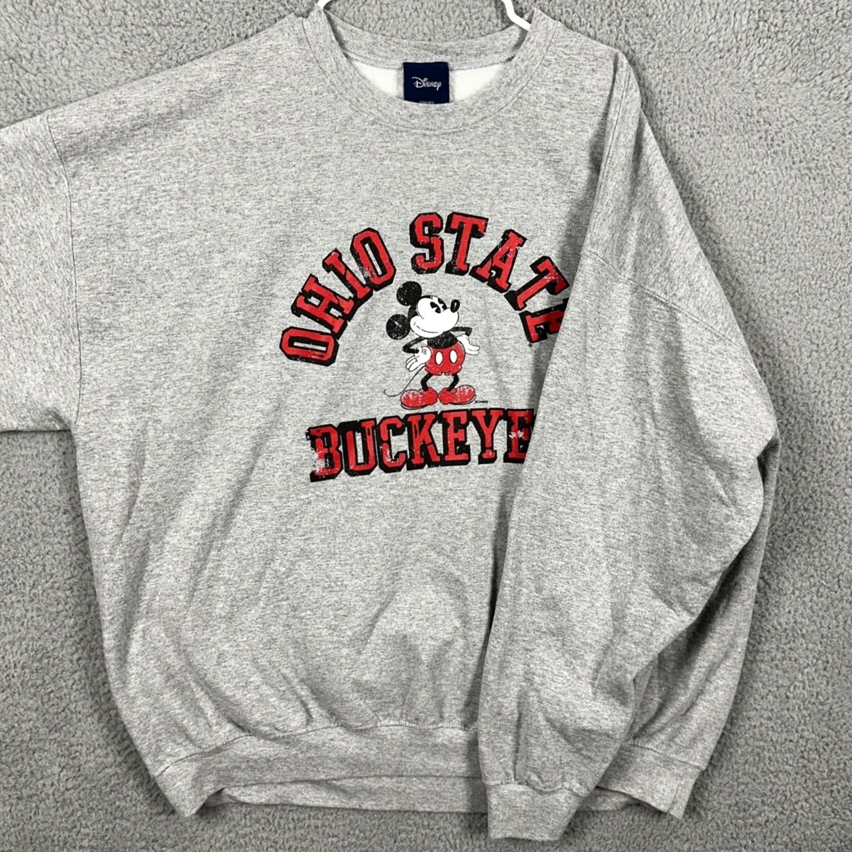 Disney VINTAGE Ohio State Buckeyes Sweatshirt Crewneck Men 2XL Gray Pullover Long Sleeve Disney Size US XXL / EU 58 / 5 - 2 Thumbnail