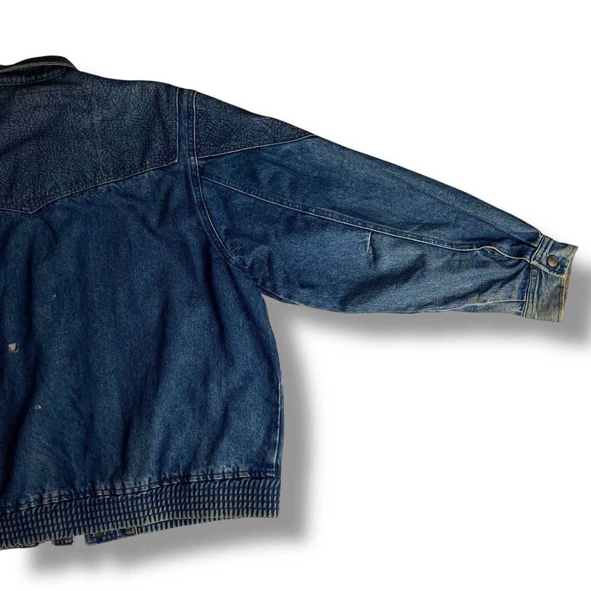 Kapital 🇯🇵 MOD BEAUTE DISTRESSED MUD WASHED BUTTON UP DENIM JACKET Size US L / EU 52-54 / 3 - 6 Thumbnail