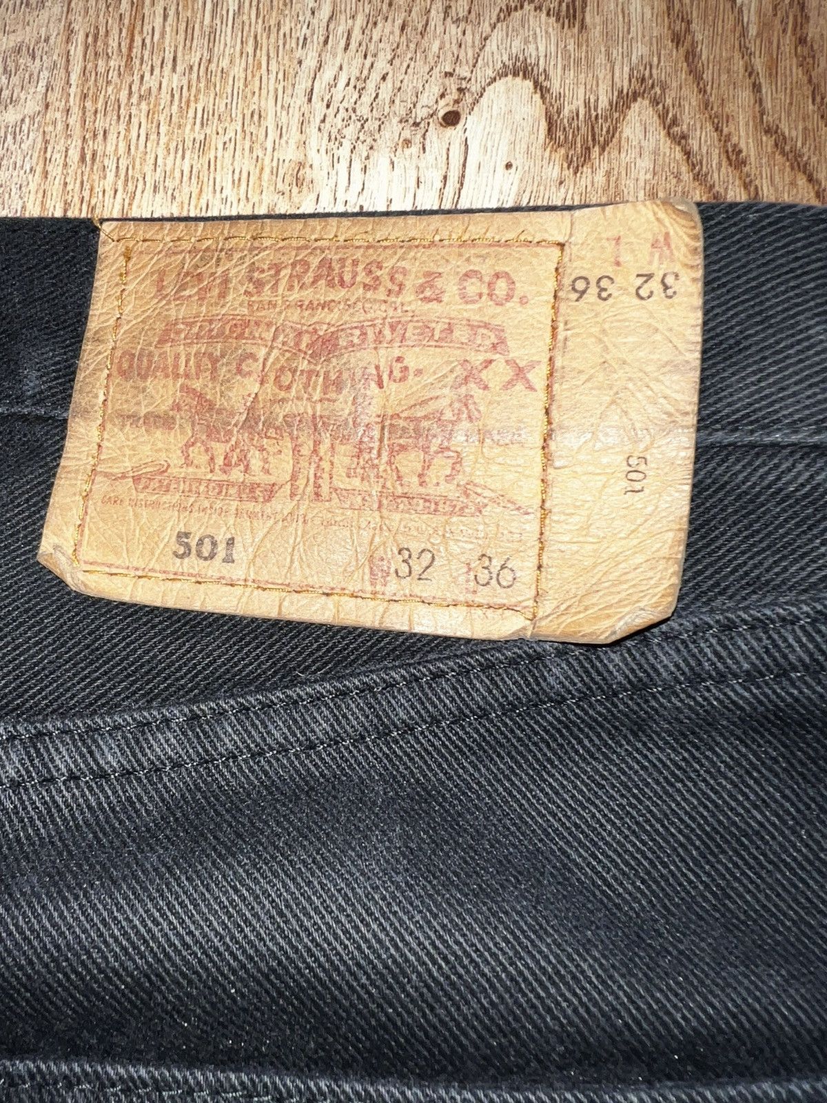 Levi's × Vintage Vintage Levis 569 Baggy Loose Jeans Levi's Faded Black Denim Size US 32 / EU 48 - 11 Thumbnail