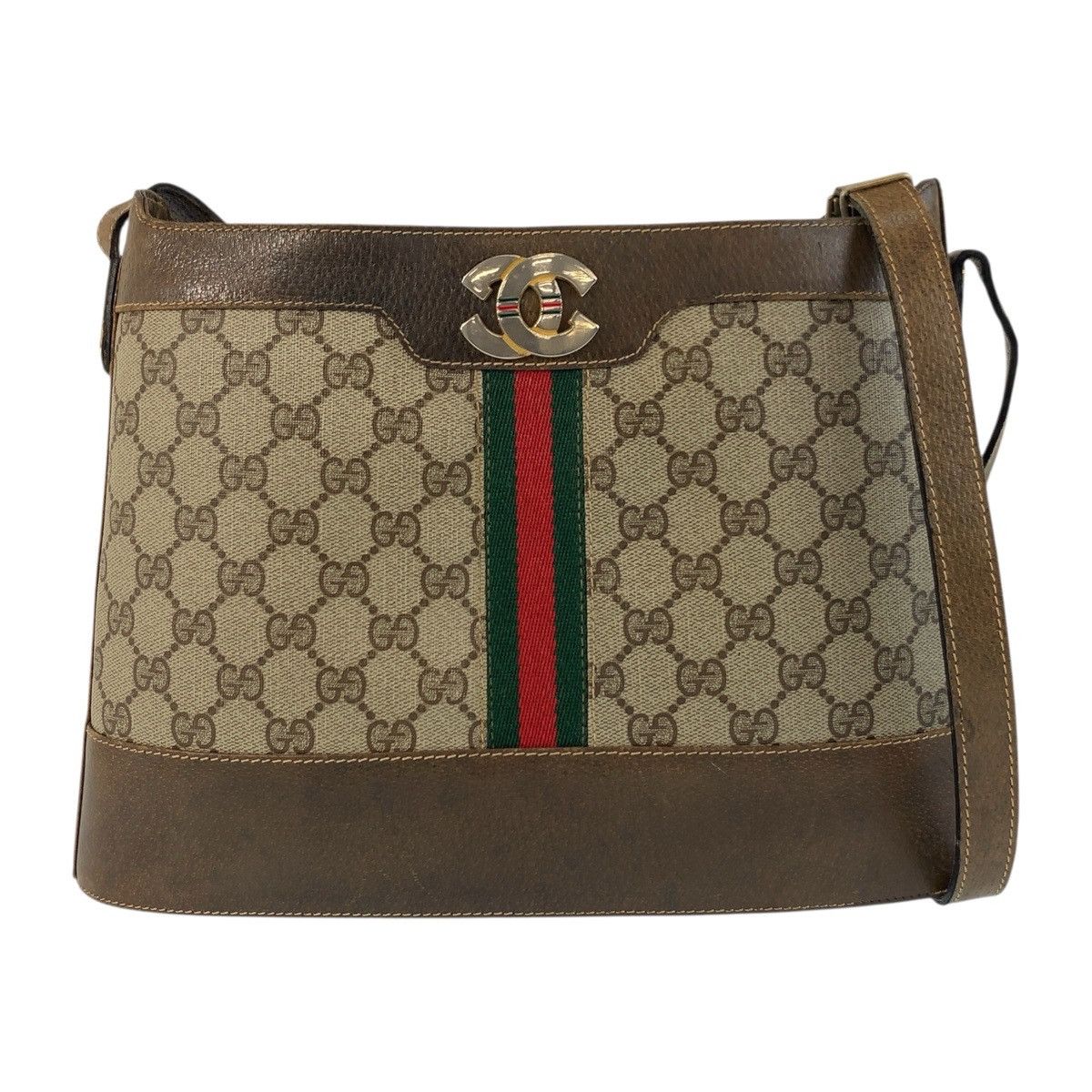 Gucci Gucci GG Supreme Canvas Shoulder Bag Canvas Shoulder Bag in Beige, Women's