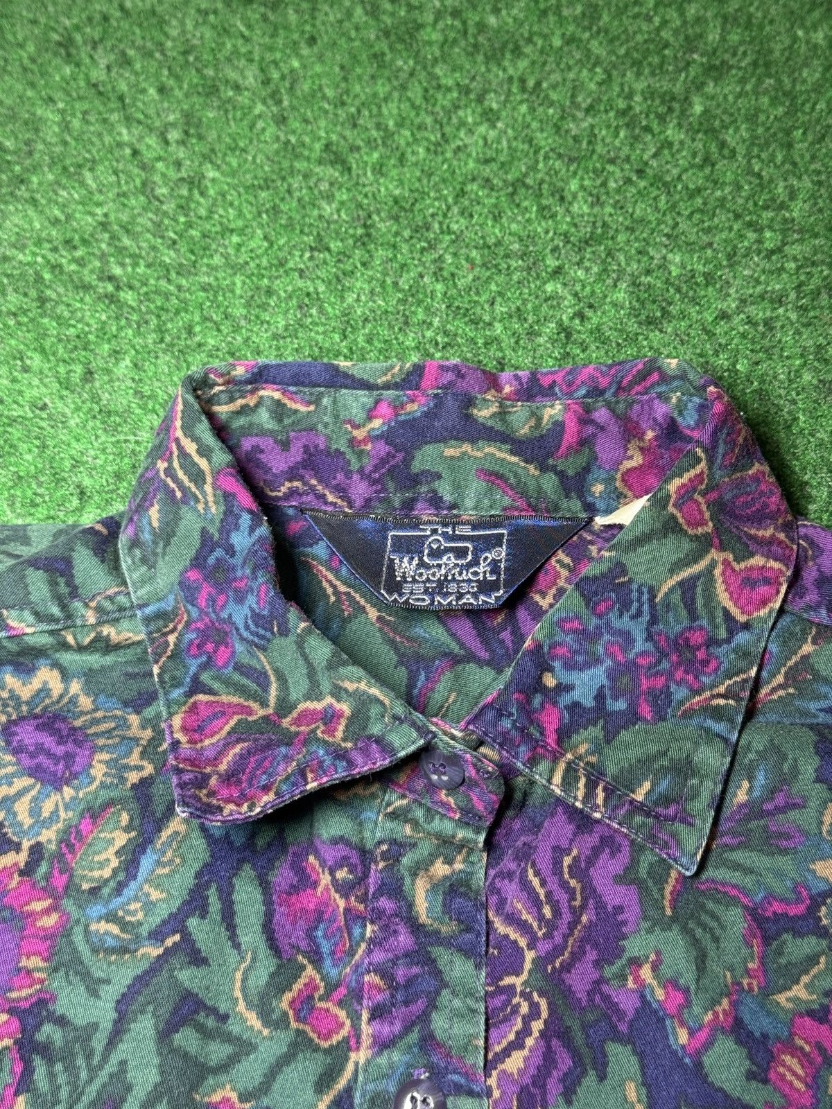 Woolrich Woolen Mills Woolrich Floral Flower Vintage 90s Button Up Blouse Shirt M Size M / US 6-8 / IT 42-44 - 2 Thumbnail