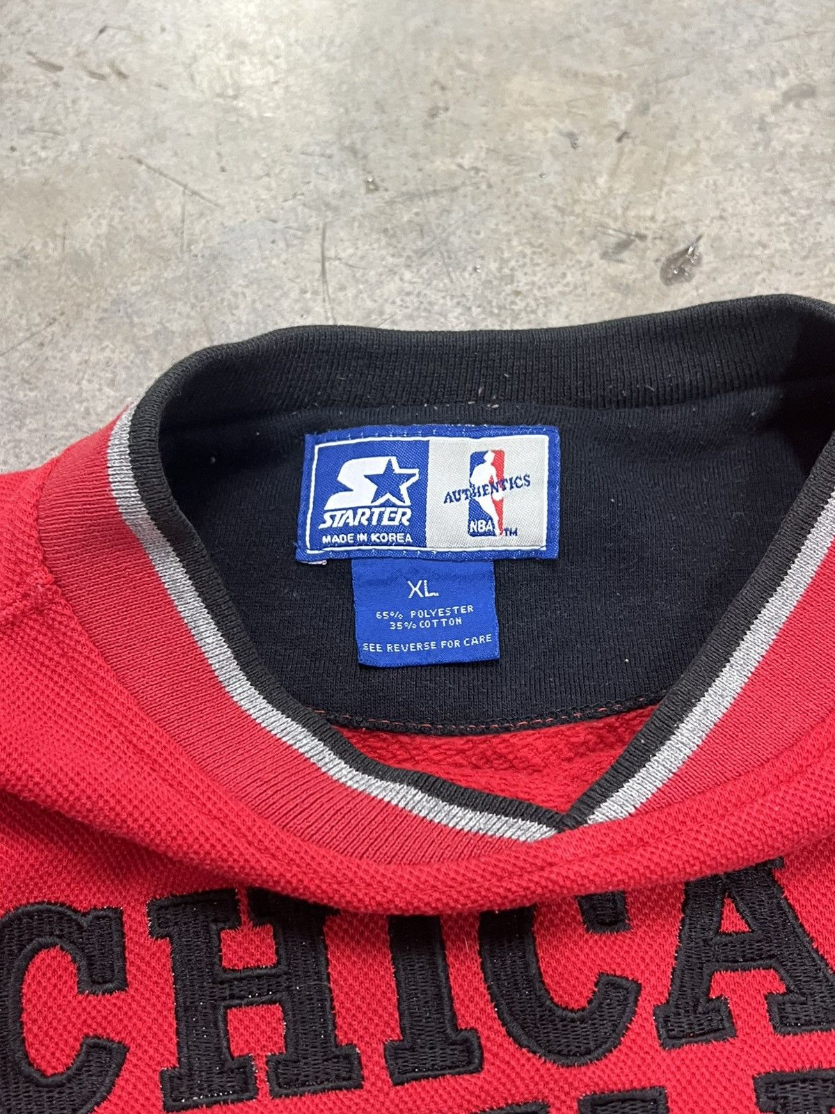 Starter Vintage 90s Starter Chicago Bulls crewneck Size US XL / EU 56 / 4 - 4 Thumbnail