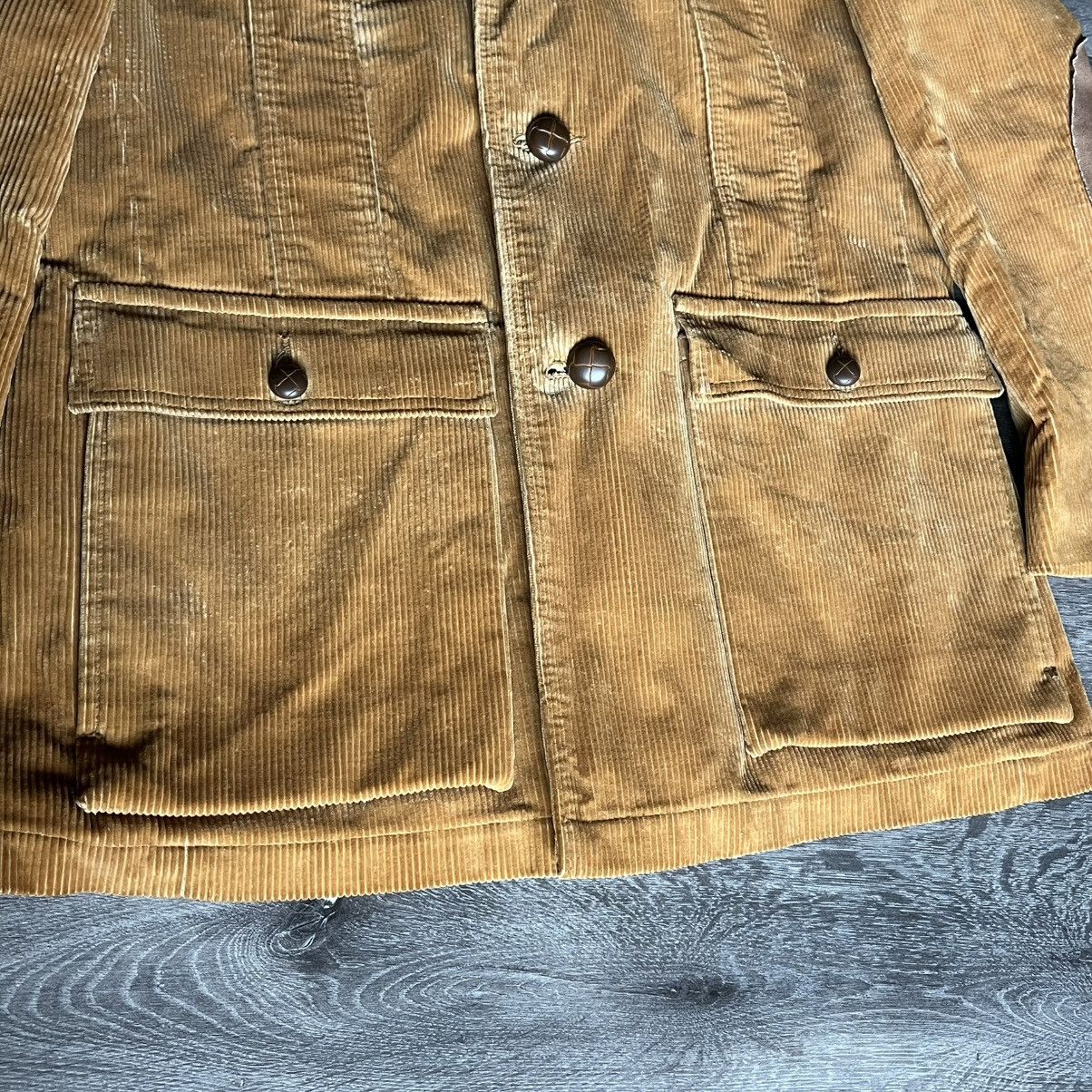 Vintage Vintage 70s Casualcraft of NY Beige Corduroy Overcoat Jacket Size US L / EU 52-54 / 3 - 3 Thumbnail