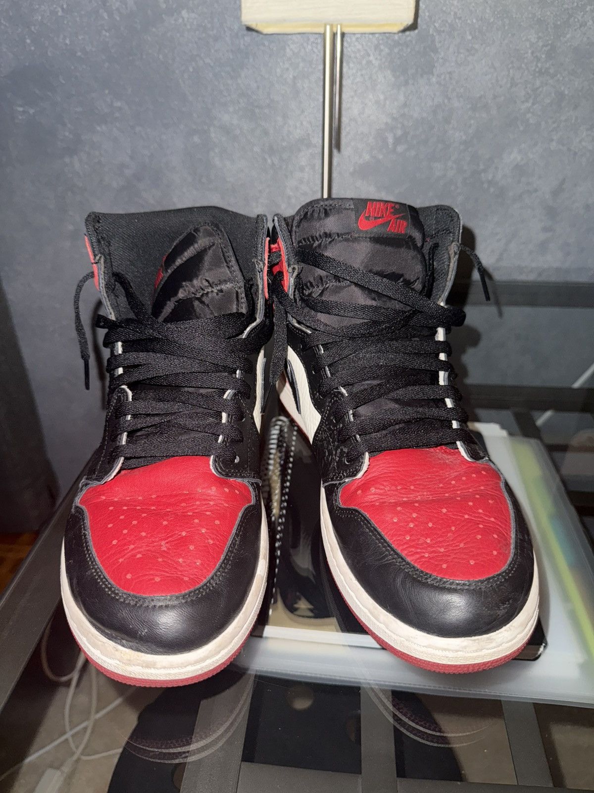 Jordan Brand Jordan 1 Bred Toe Size US 13 / EU 46 - 4 Thumbnail