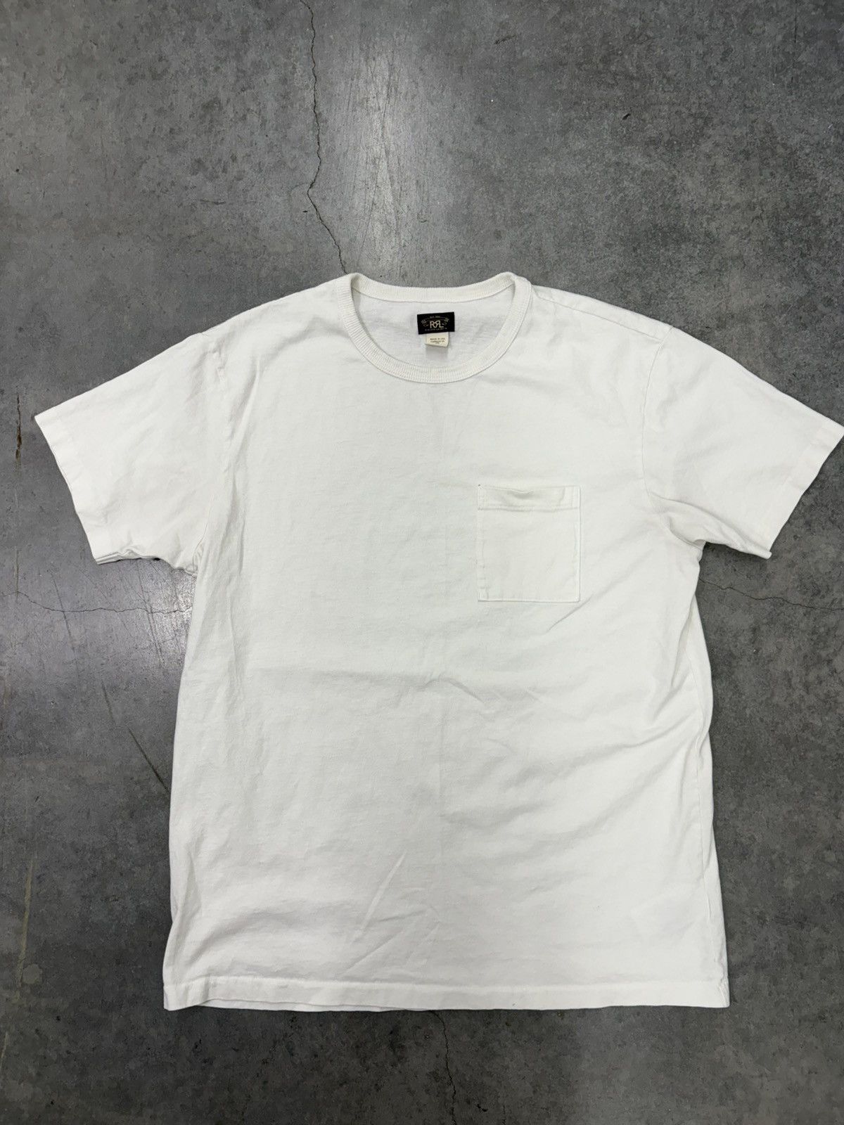 RRL Ralph Lauren Pocket T Shirt Mens Large Made In USA