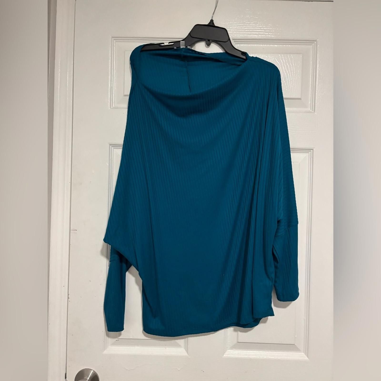 Other White Birch Teal Knit Top 2XL Size XXL / US 16-18 / IT 52-54 - 1 Thumbnail