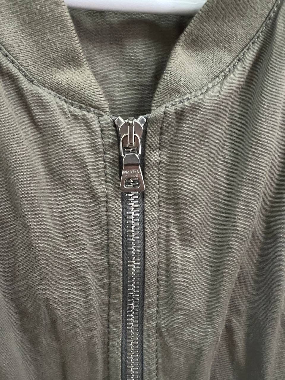 Prada Vintage Prada Cotton Bombers Jacket Size US L / EU 52-54 / 3 - 3 Thumbnail