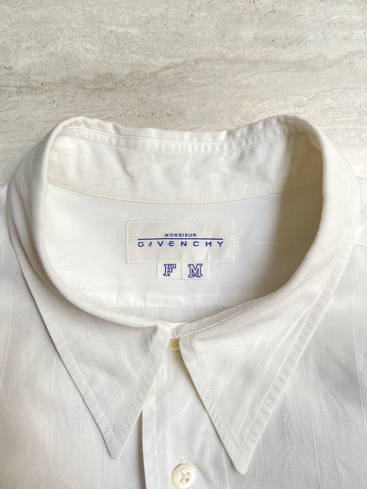 Givenchy GIVENCHY MONSIEUR White Shirt Size US S / EU 44-46 / 1 - 6 Thumbnail