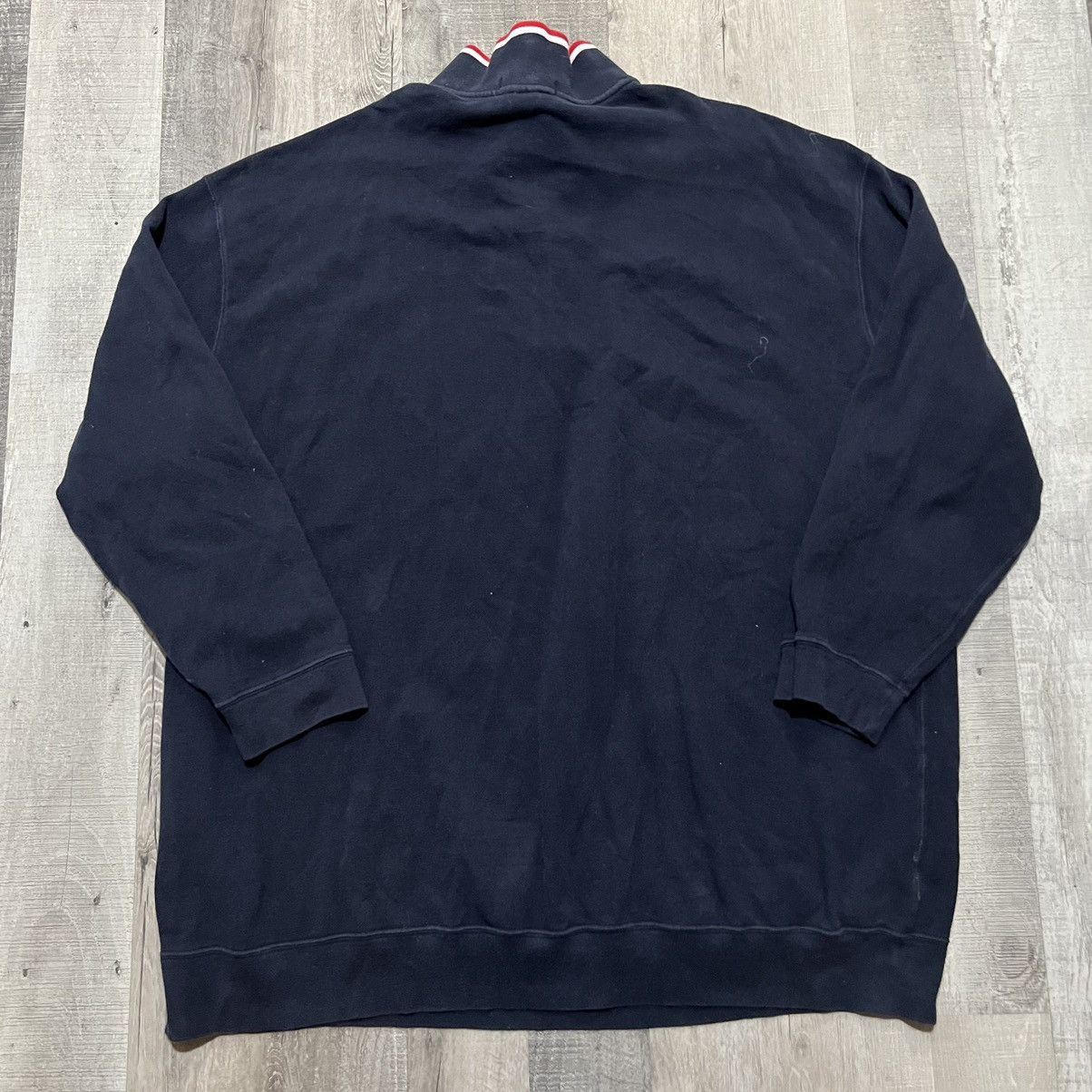 Polo Ralph Lauren × Vintage VTG Polo Ralph Lauren Sweater 4XLT 1/4 Zip Navy Pullover Size US XXL / EU 58 / 5 - 3 Thumbnail