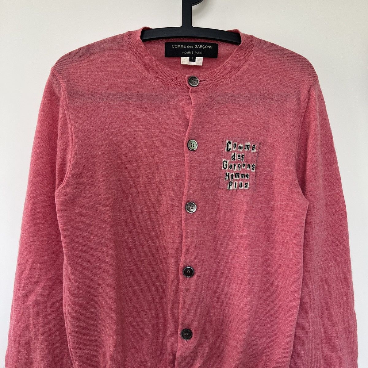 Comme des Garcons Homme Plus SS09 Logo Cardigan Size US S / EU 44-46 / 1 - 2 Thumbnail