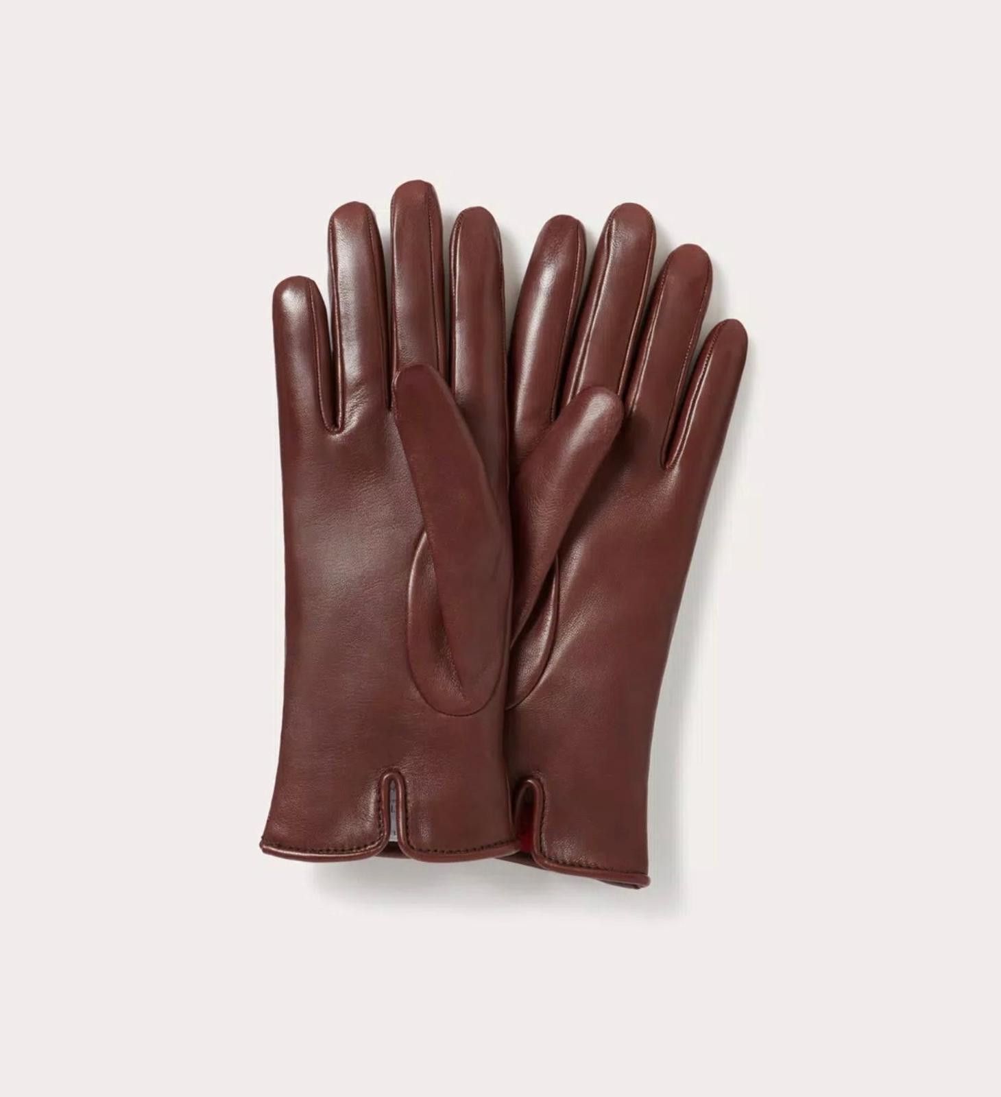 Valentino Valentino Vlogo Chain Gloves In Nappa And Cashmere Size 8 Size ONE SIZE - 3 Thumbnail