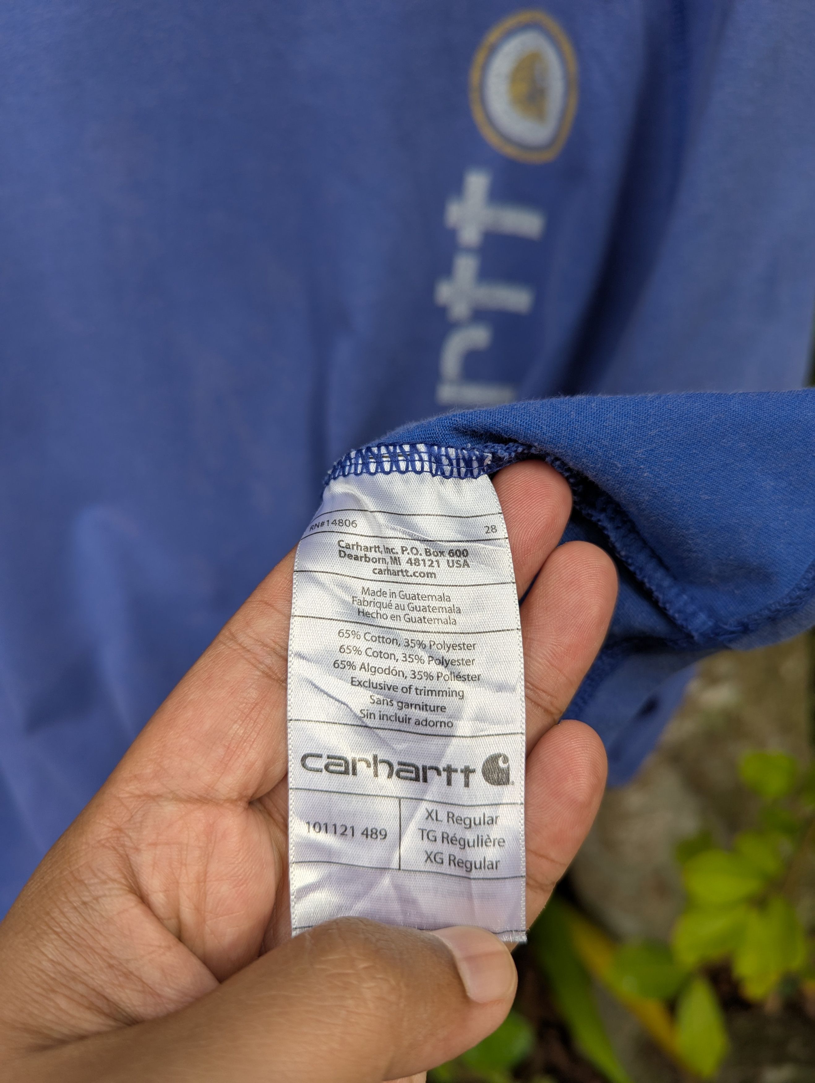 Carhartt Thrashed Carhartt Sunfaded Tshirt Size US XL / EU 56 / 4 - 8 Thumbnail