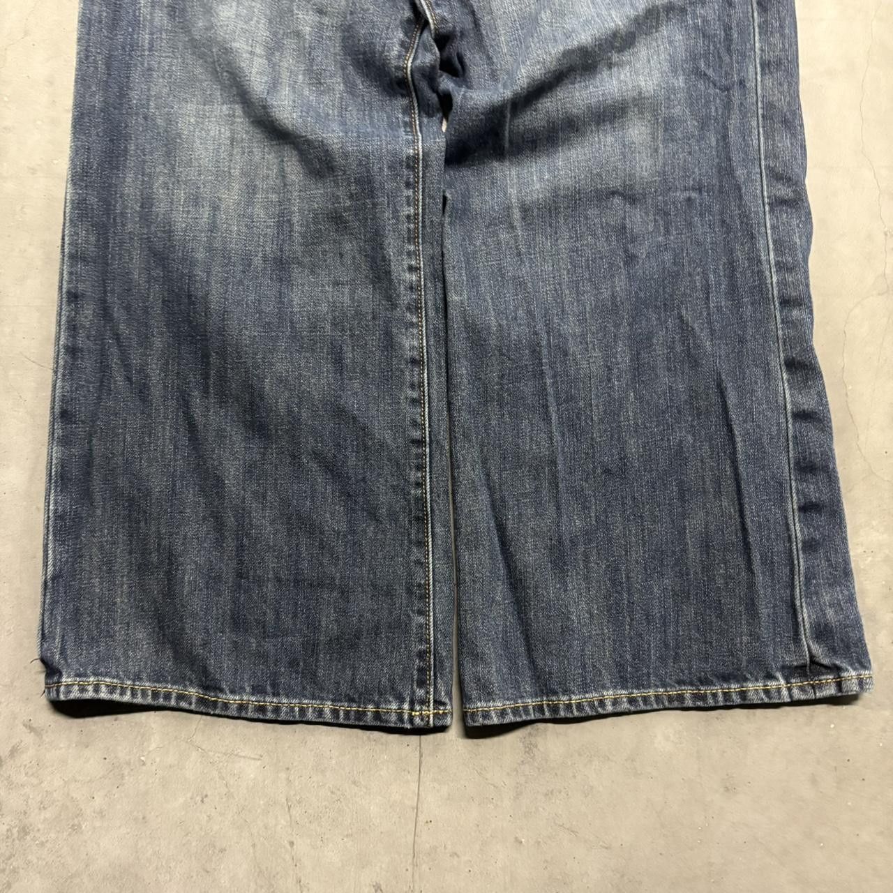 Japanese Brand × Vintage Crazy Vintage Y2K Super Baggy Wideleg Old Navy Medium Jeans! Size US 38 / EU 54 - 5 Thumbnail