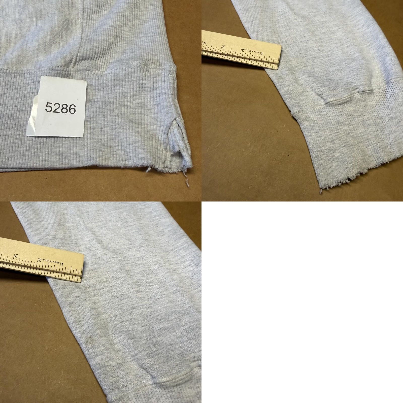 Champion Champion Hoodie Mens XL Gray Full Zip Knit Fleece Sweatshirt Embroidered Logo Size US XL / EU 56 / 4 - 10 Thumbnail
