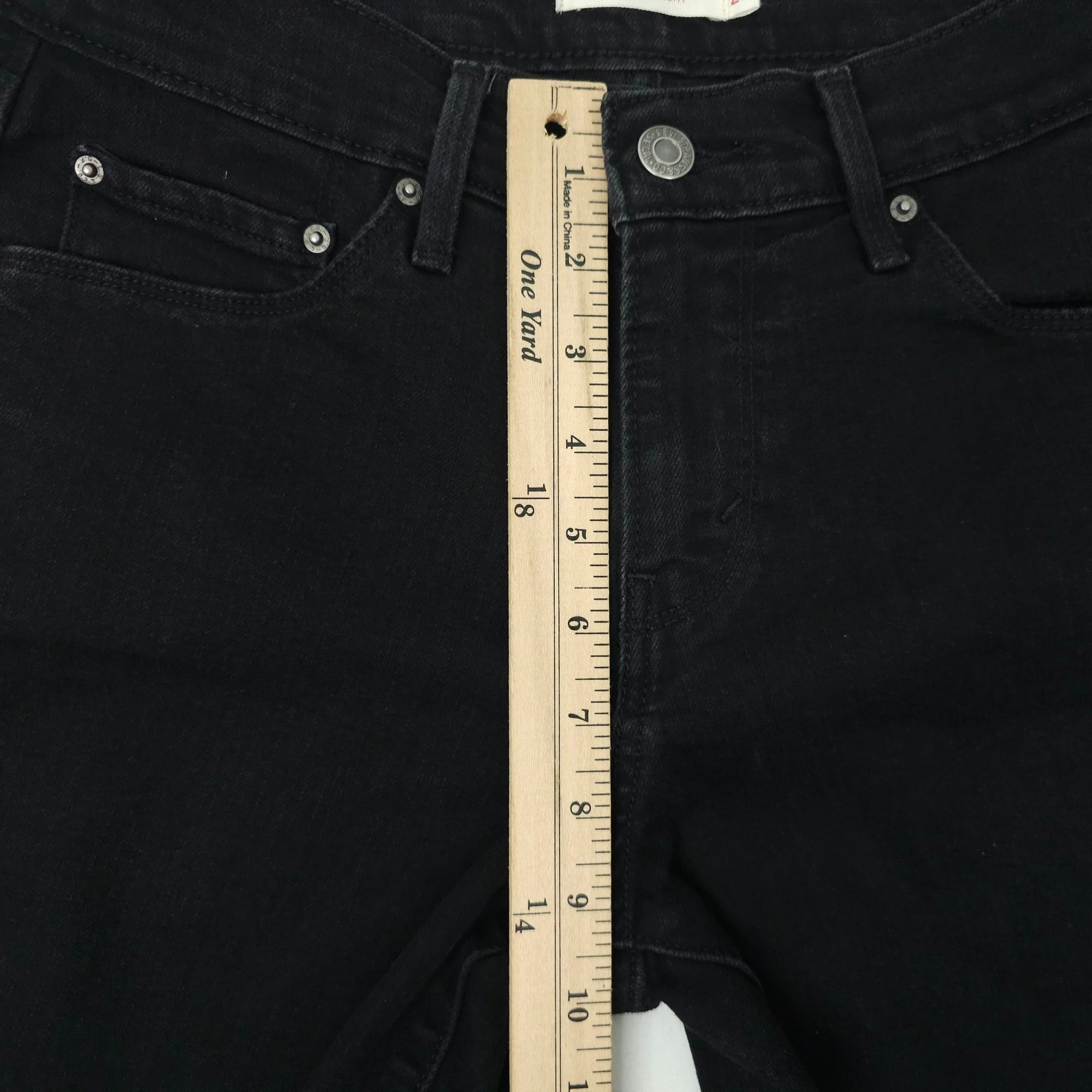 Levi's Levis 505 Straight Jeans Womens 27 Stretch Denim Mid Rise Size 29" - 4 Thumbnail