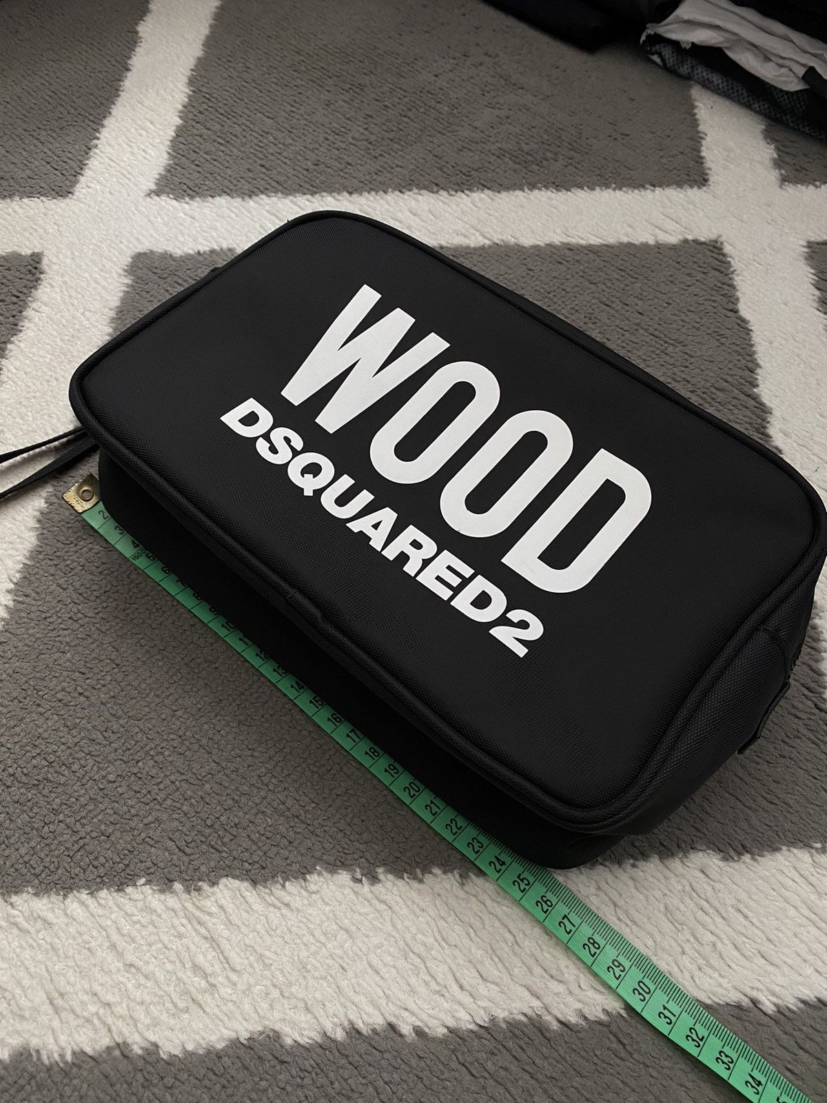 Designer × Dsquared2 Dsquared2 DSQ2 Wood Pouch Toiletry Bag Size ONE SIZE - 11 Thumbnail