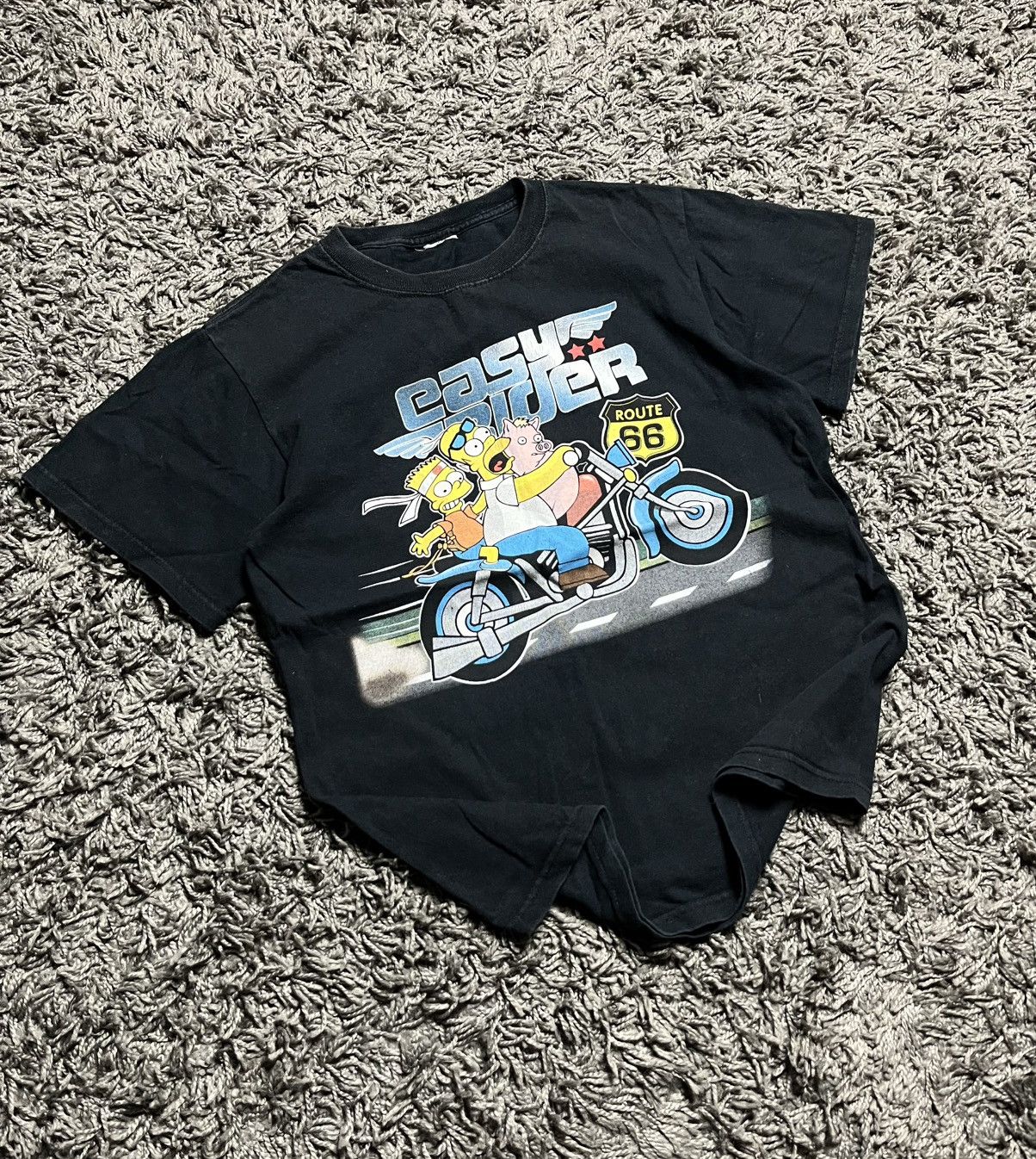 The Simpsons Rare 00s Homer & Bart Simpson Easy Rider Graphic Tee Size US S / EU 44-46 / 1 - 1 Thumbnail