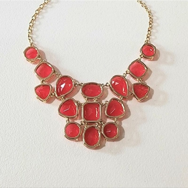 Kate Spade Kate Spade Vegas Jewels Facet Cluster Pink Bib Necklace Size ONE SIZE - 5 Thumbnail