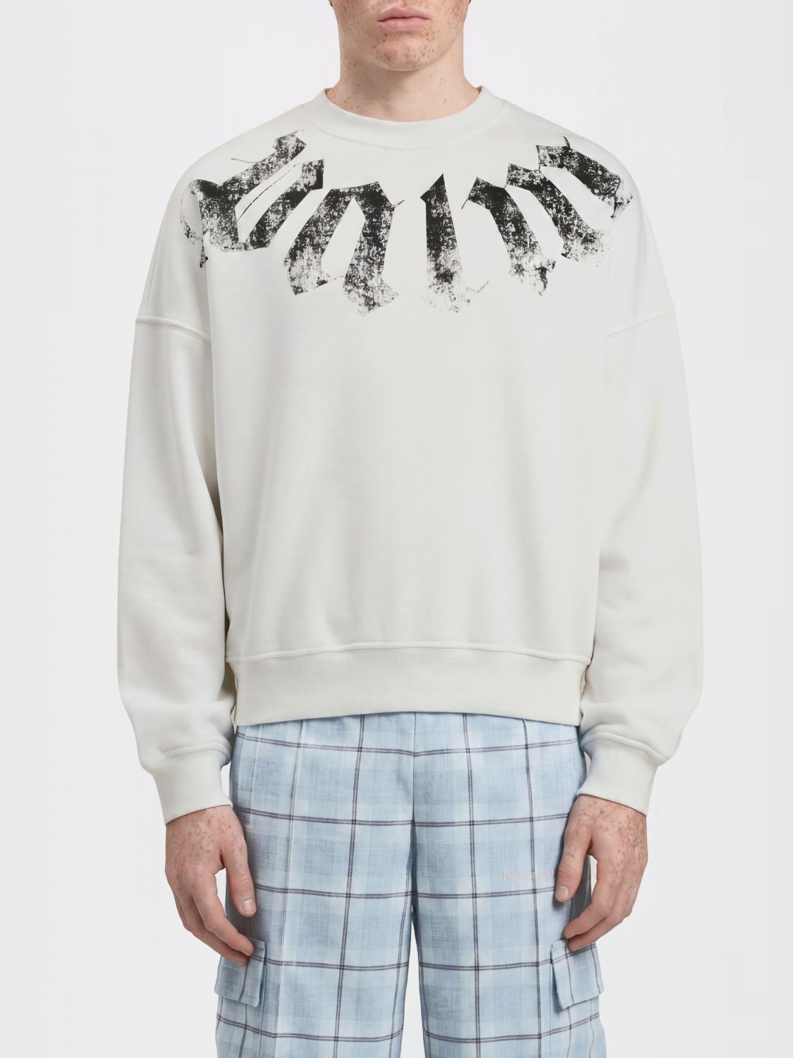 Palm Angels Palm Angels Sweatshirt Men White Size US M / EU 48-50 / 2 - 1 Thumbnail