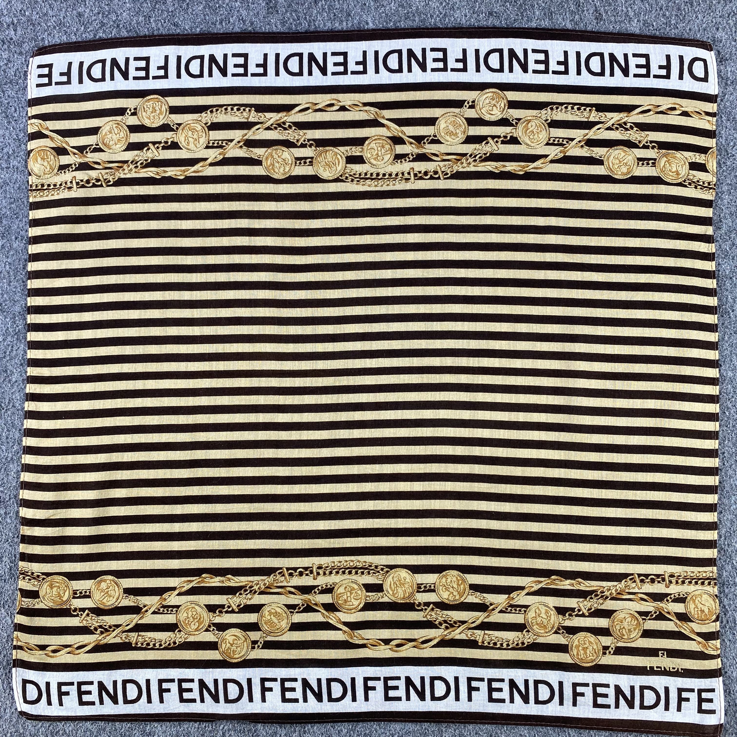 Vintage Fendi Handkerchief/Neckerchief/Bandana HC724 Size ONE SIZE - 1 Thumbnail