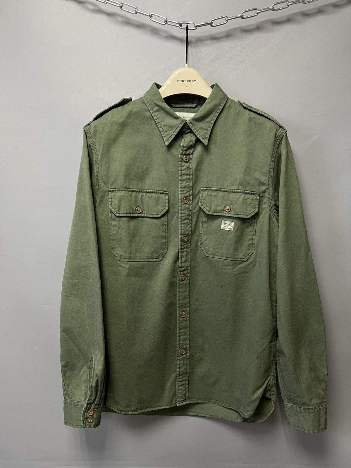 Denim & Supply Ralph Lauren Ralph Lauren Flag-Back USA 🇺🇸 Military Shirt Long Sleeve y2k Size US M / EU 48-50 / 2 - 2 Thumbnail