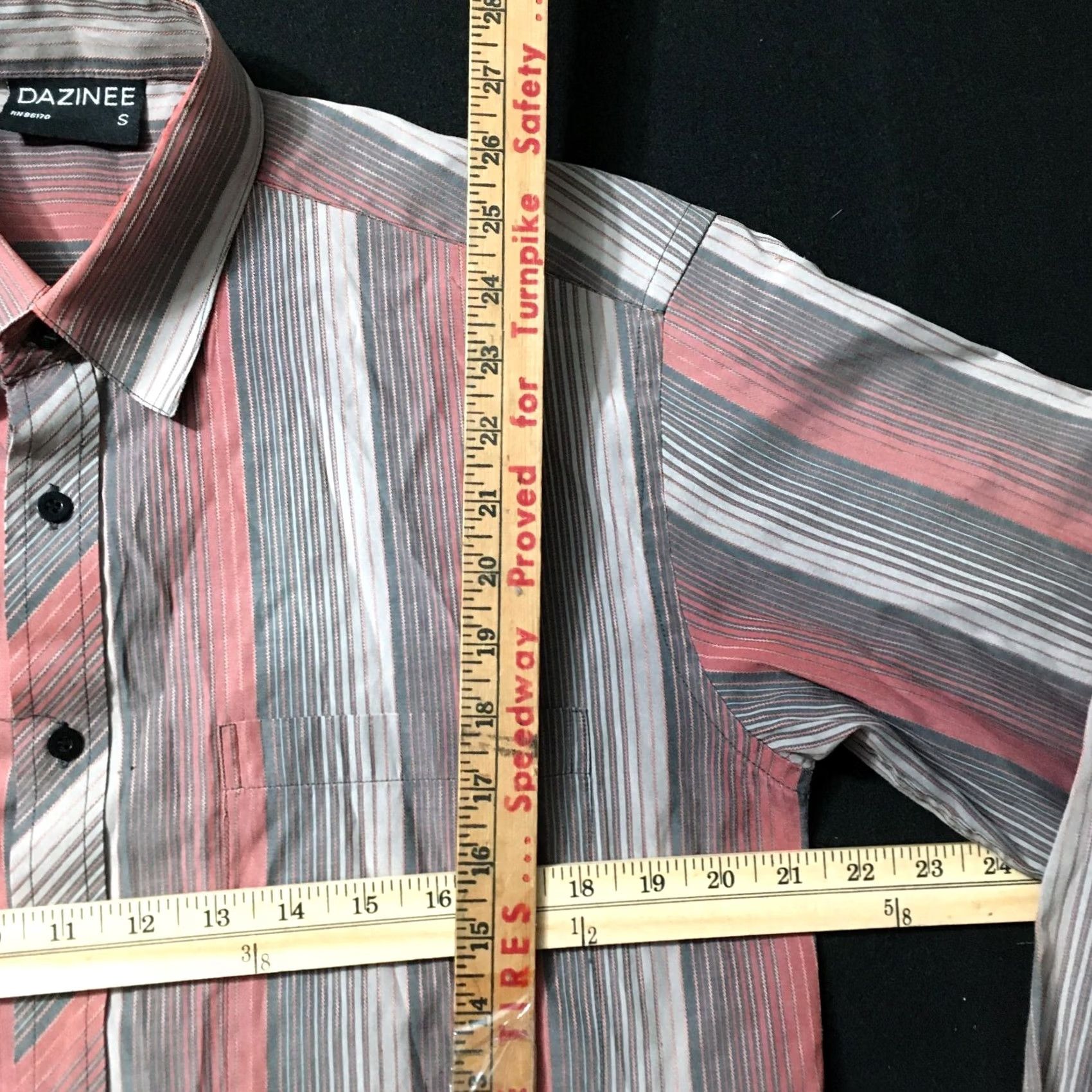 Vintage DAZINEE Shirt Mens S Button Shirts Plaid Striped Long Sleeve DESIGNER Size US S / EU 44-46 / 1 - 4 Thumbnail