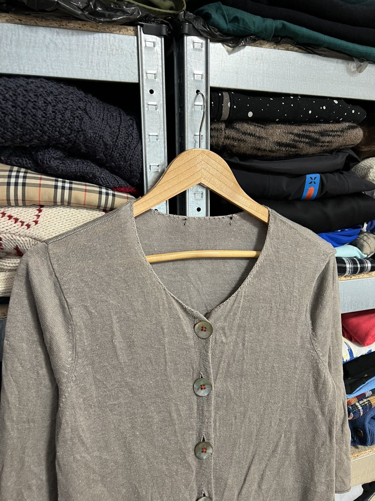 Gudrun Sjoden Gudrun Sjoden Size M Button Up Knit Cardigan Sweater Sjöden Size M / US 6-8 / IT 42-44 - 2 Thumbnail
