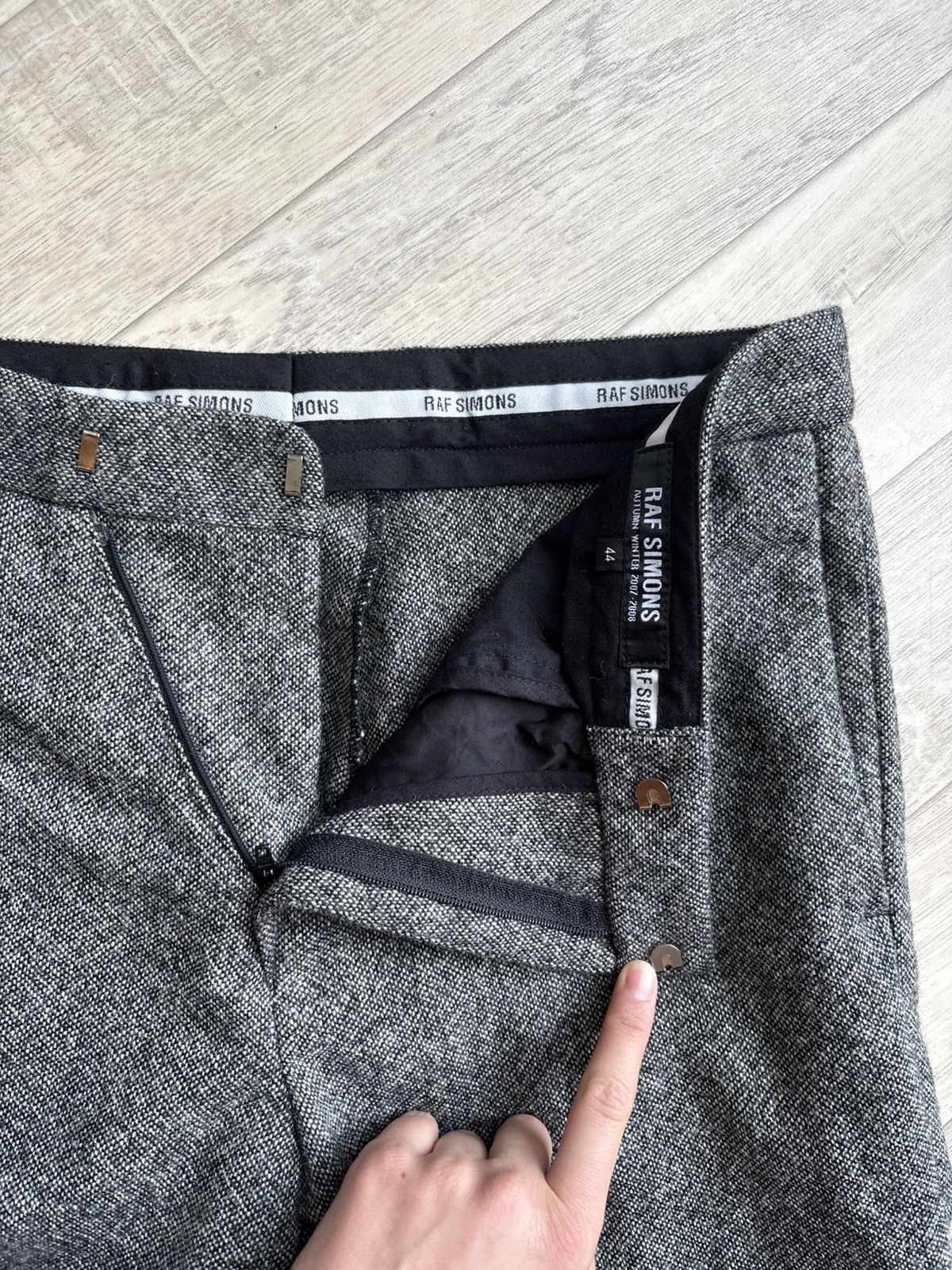 Raf Simons Raf Simons AW07-08 Wool Tailored Pants Size 44S - 2 Thumbnail