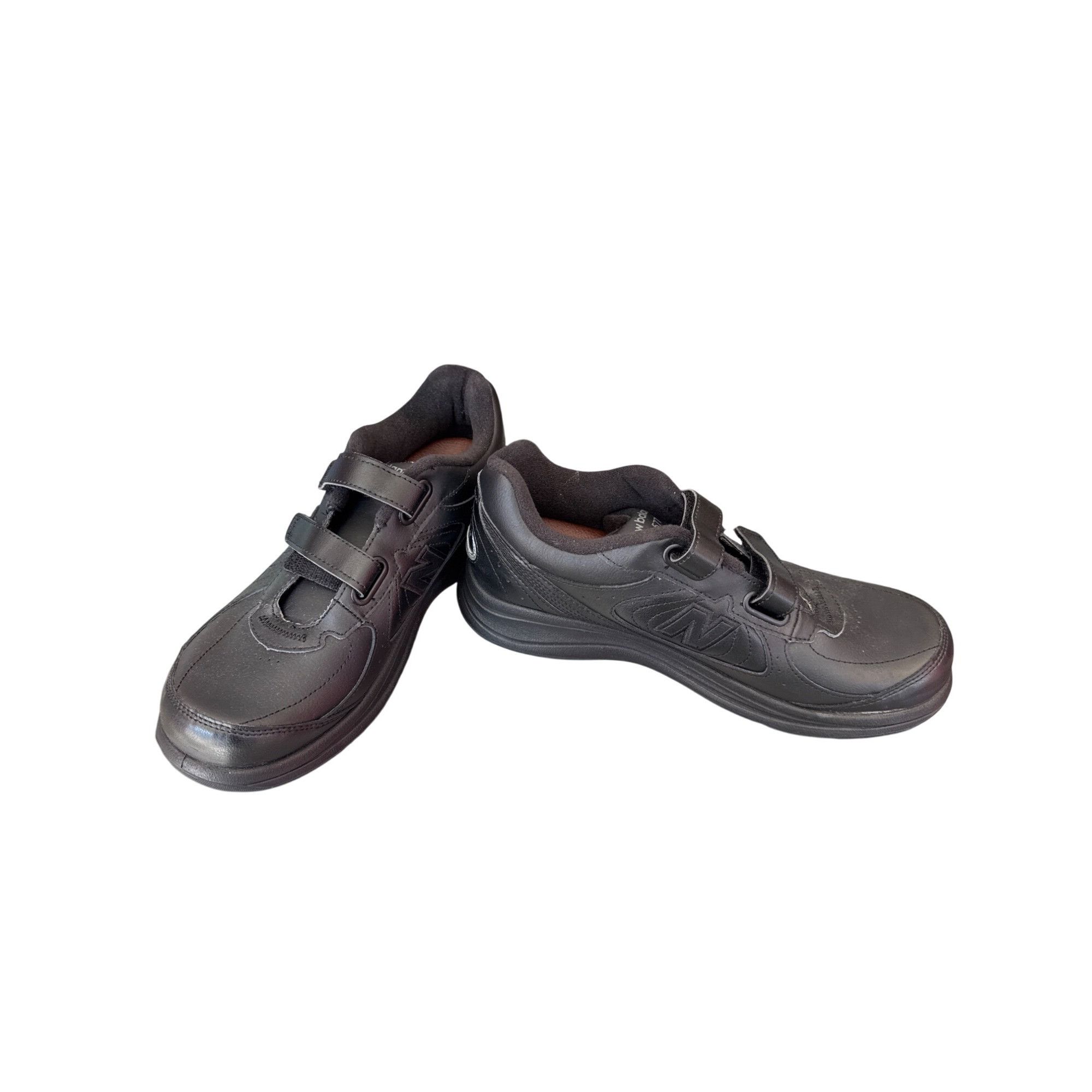 New Balance New Balance 577 Mens Black Leather ortho walking sneakers 10 Size US 10 / EU 43 - 1 Thumbnail