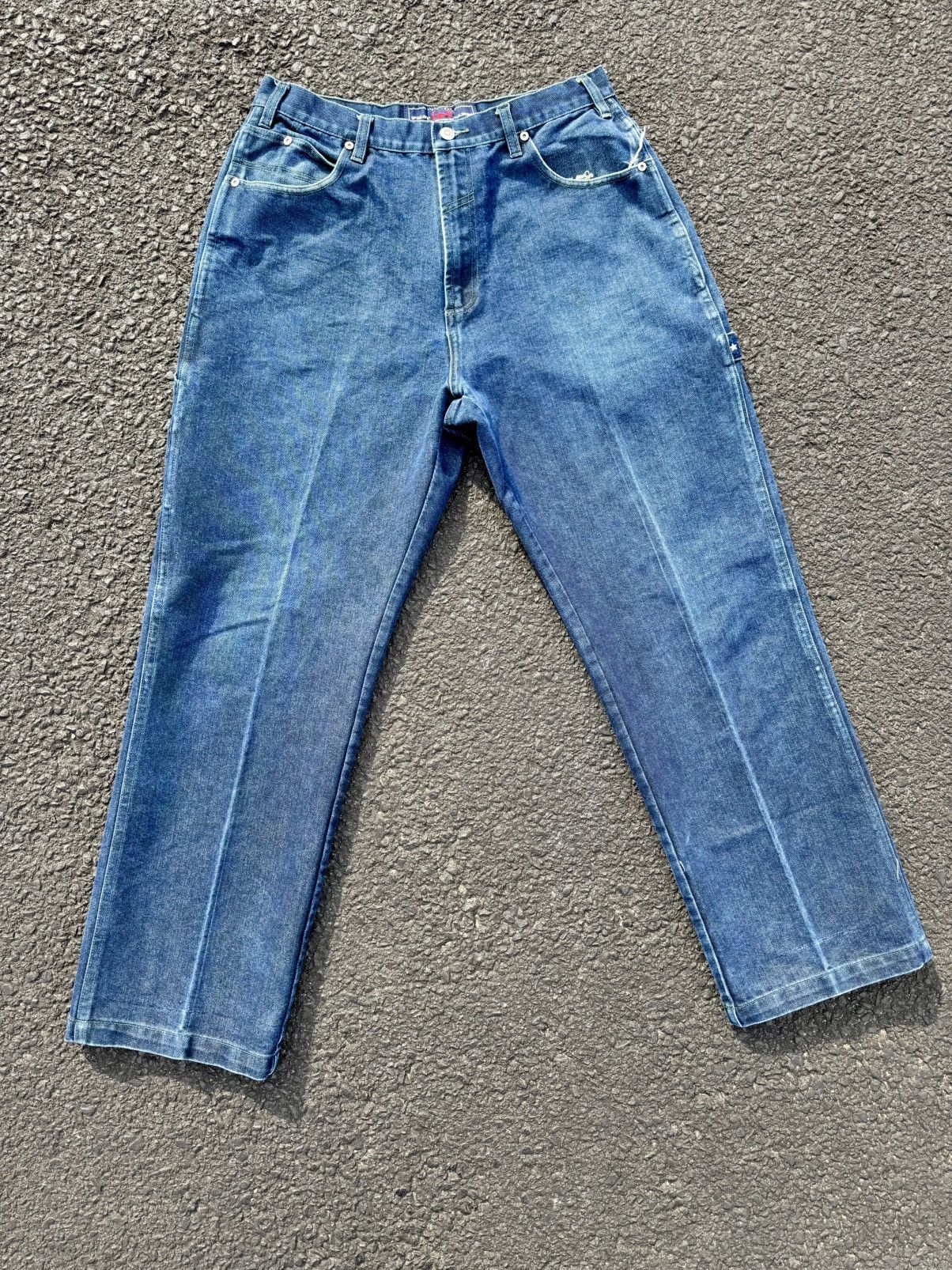 Phat Farm × Vintage Phat Farm Y2K Vintage Hip Hop Baggy Rap Def Jam Denim Jeans Size US 34 / EU 50 - 7 Thumbnail