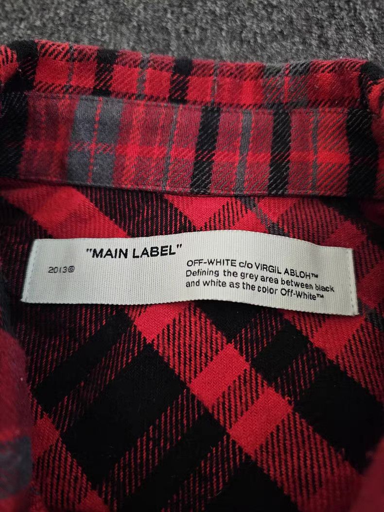 Off-White Off-White Thick Shirt with Sweatshirt Sleeves Size US M / EU 48-50 / 2 - 5 Thumbnail