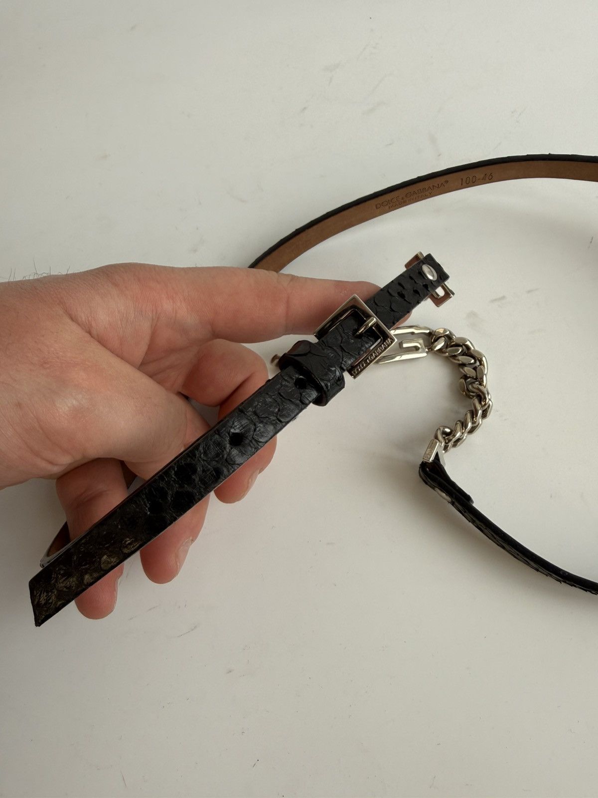 Dolce & Gabbana Dolce & Gabbana archive DG buckle chain belt Size ONE SIZE - 12 Thumbnail