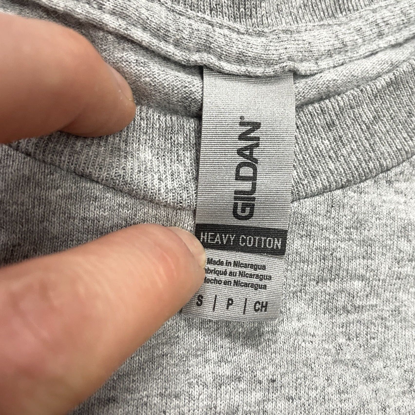 Gildan Gildan Heavy Cotton T-Shirt Long Sleeve Gray Adult Small NBTMS Raiders Tee Size US S / EU 44-46 / 1 - 3 Thumbnail