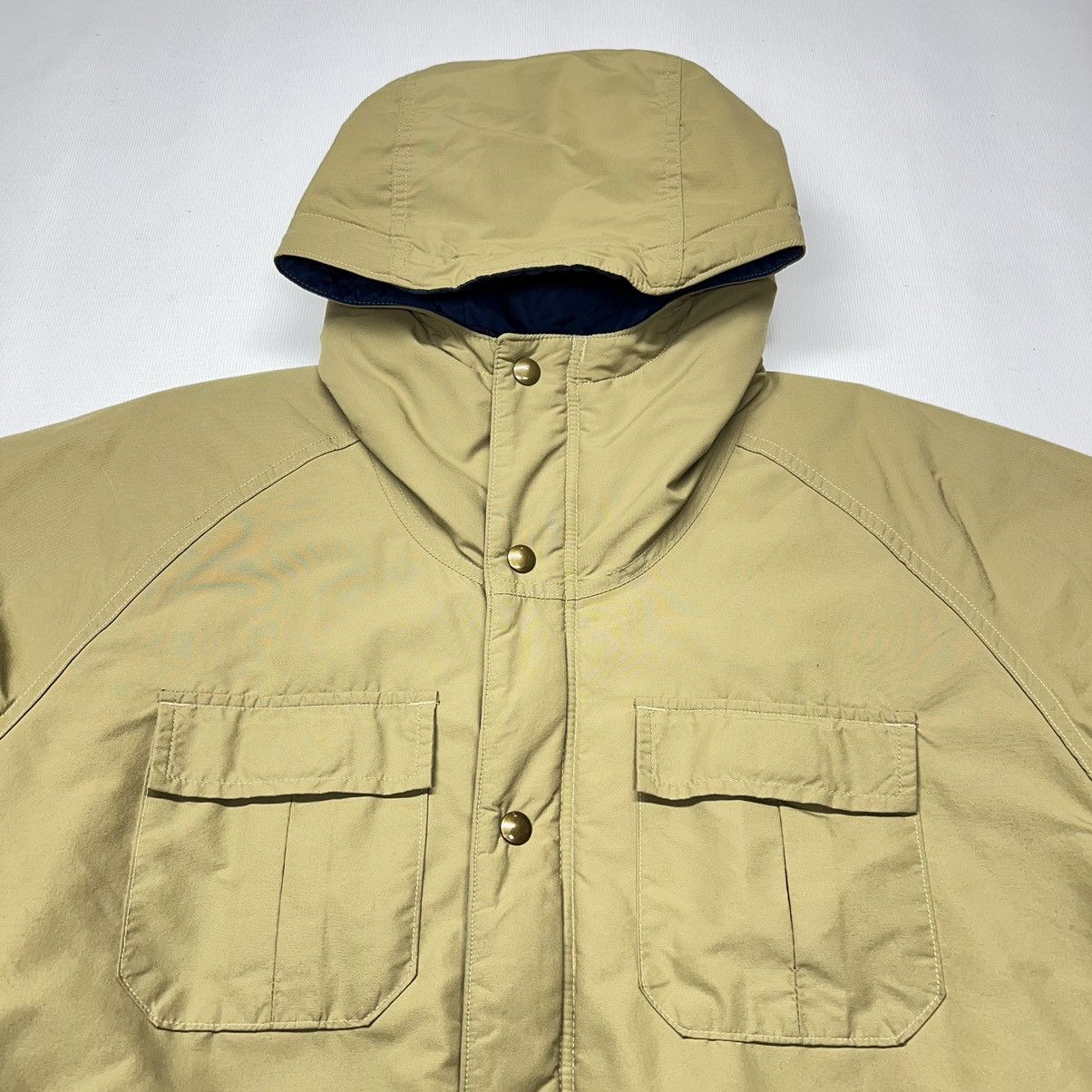 Vintage × Woolrich Woolen Mills Woolrich Jacket Beige Puffer Coat Cargo Full Zip Parka 90s Size US M / EU 48-50 / 2 - 4 Thumbnail