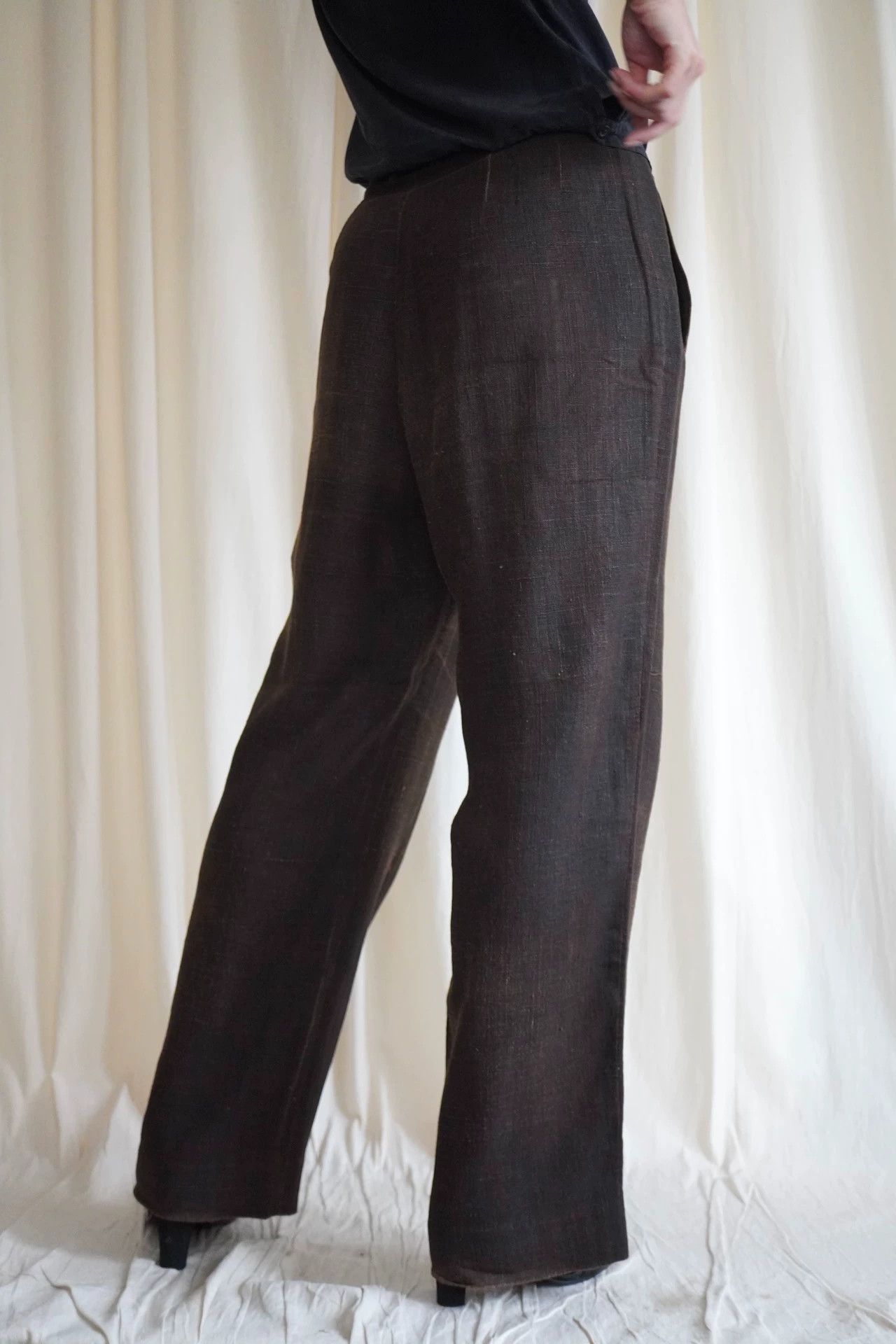 Issey Miyake Issey Miyake 1999 Mud Dyed Faded Straight Pants M Size 27" / US 4 / IT 40 - 8 Thumbnail