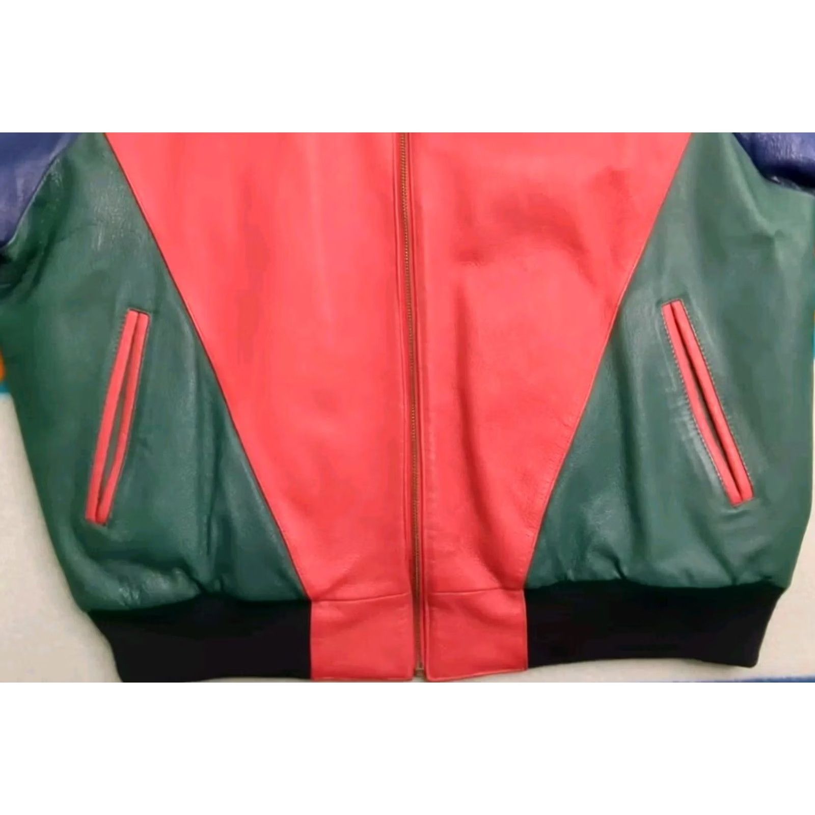 Vintage VINTAGE Phase 2 Leather Jacket XL Streetwear 80s 90s Seinfeld Arsenio Hall Mens Size US XL / EU 56 / 4 - 6 Thumbnail