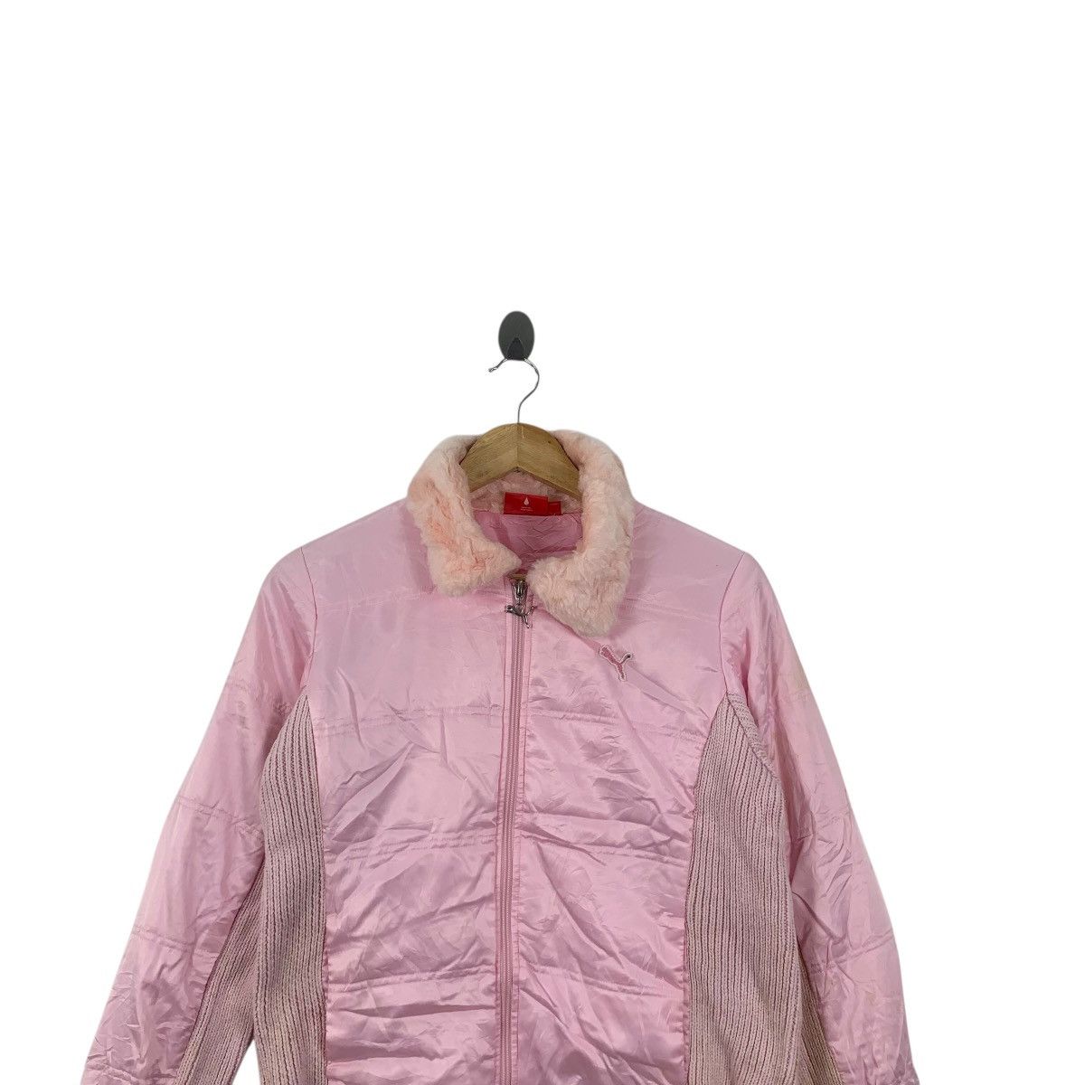 Puma PUMA x JASPO JAPAN Light Puffer Pink Faux Fur Jacket Outdoor Size L / US 10 / IT 46 - 2 Thumbnail