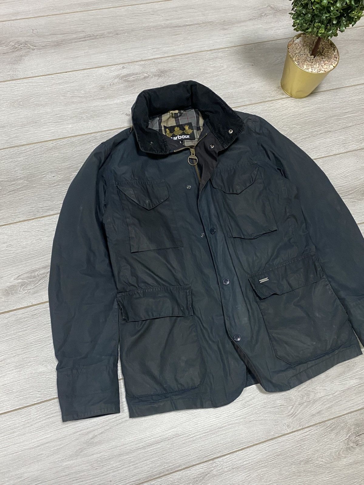 Vintage Barbour waxed Tailored Sapper jacket