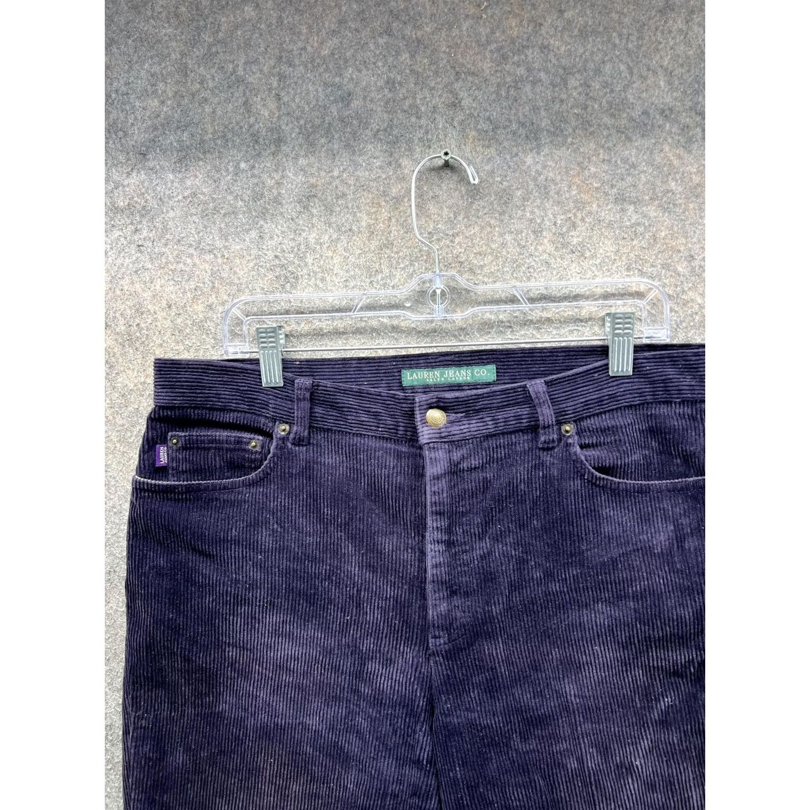 Ralph Lauren Lauren Ralph Lauren Pants Womens 14 Purple Corduroy Straight Khakis Regular Fall Casual Workwear Mens? Womens Size 36" / US 14 / IT 50 - 6 Thumbnail