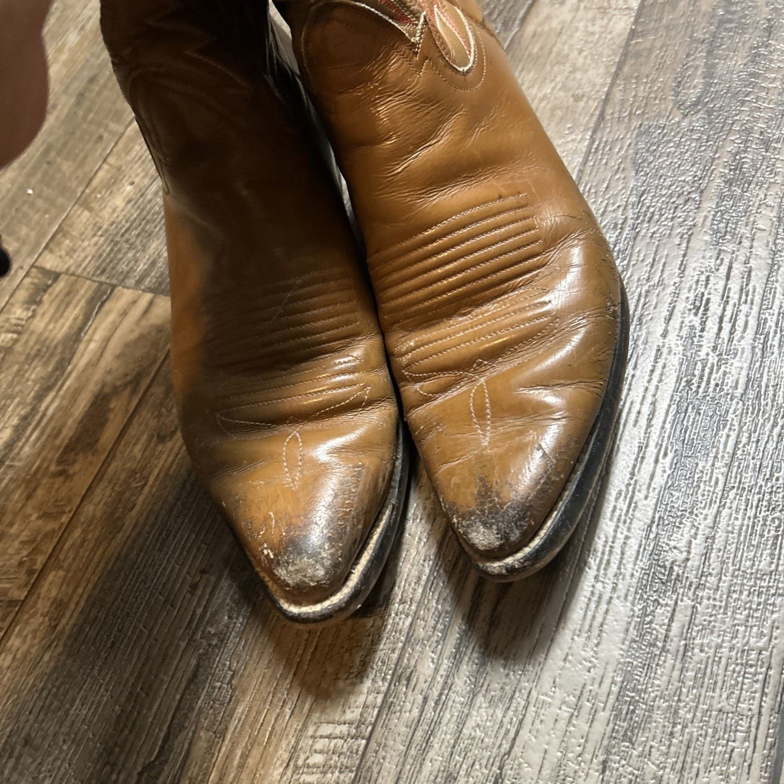 Other Vintage Hondo Ostrich Ladies Seven And A Half Boot Size 7 Size US 7 / IT 37 - 2 Thumbnail