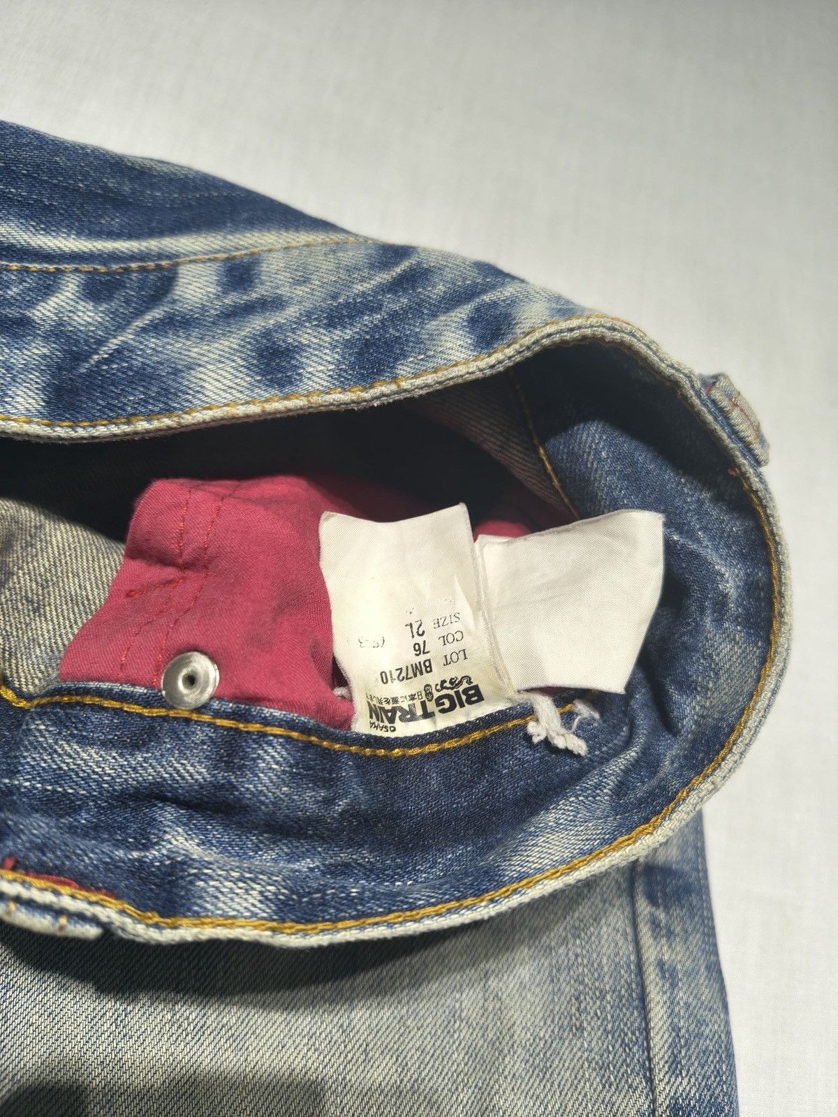 Japanese Brand DOUBLE POCKET DRAGON EMBROIDERY BIG TRAIN JEANS 🐉🥵(013) Size US 34 / EU 50 - 13 Thumbnail