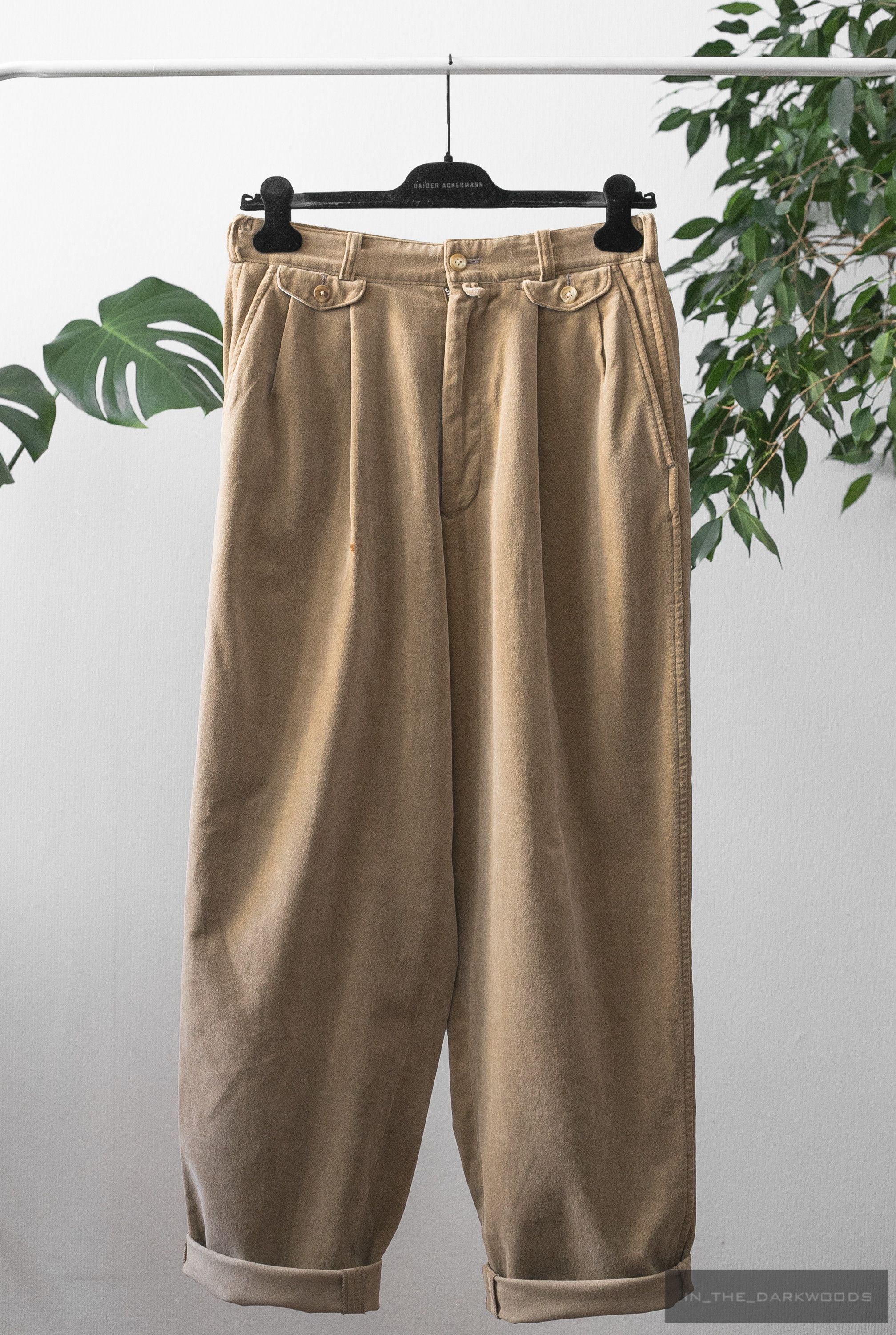 image of Yohji Yamamoto x YS For Men 6 Pocket Vintage Cotton Pants, Men's (Size 28)