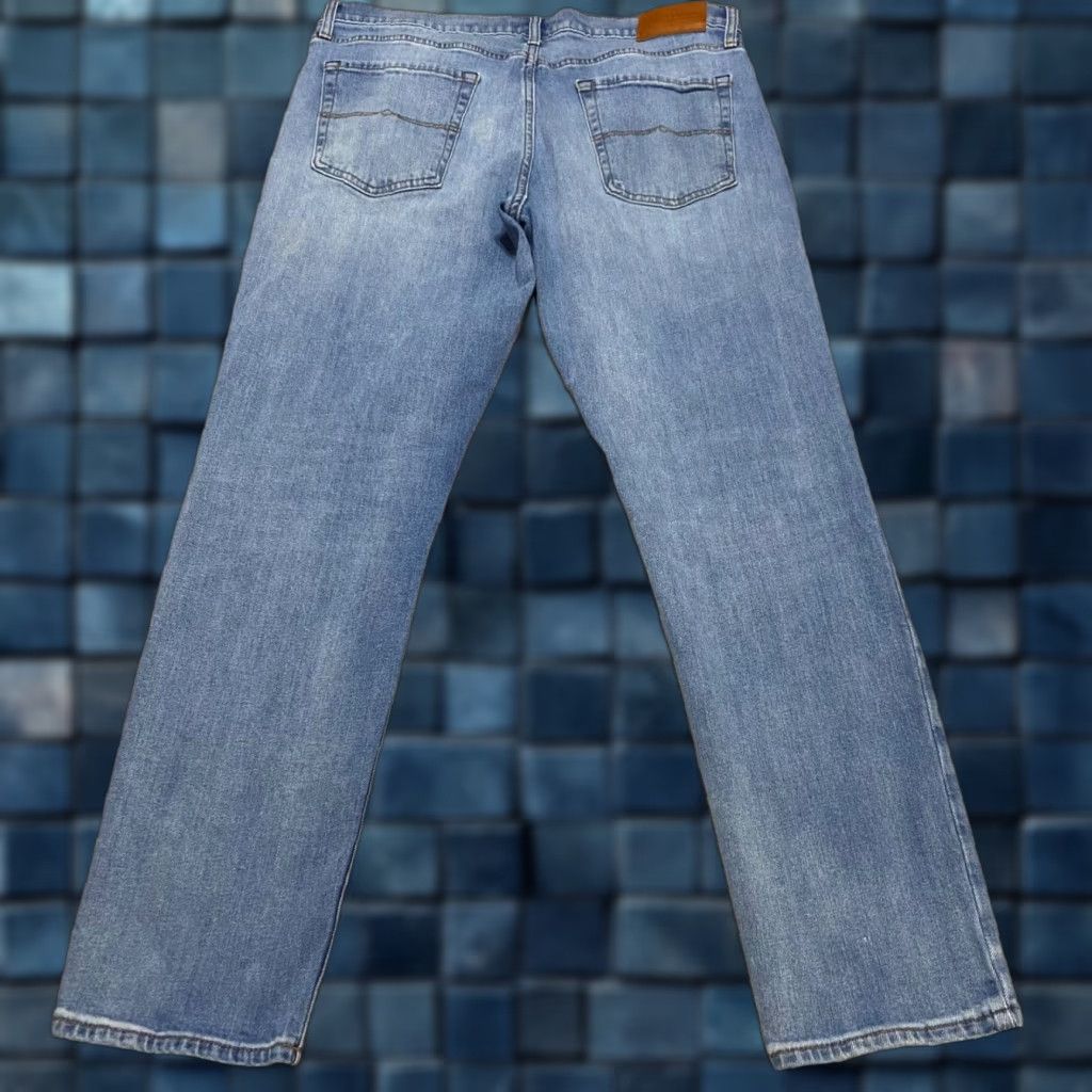 Lucky Brand Lucky Brand Jeans Mens Slim Straight Blue Denim 36x30 Distressed Medium Wash 5-Pocket Denim Size US 36 / EU 52 - 1 Thumbnail