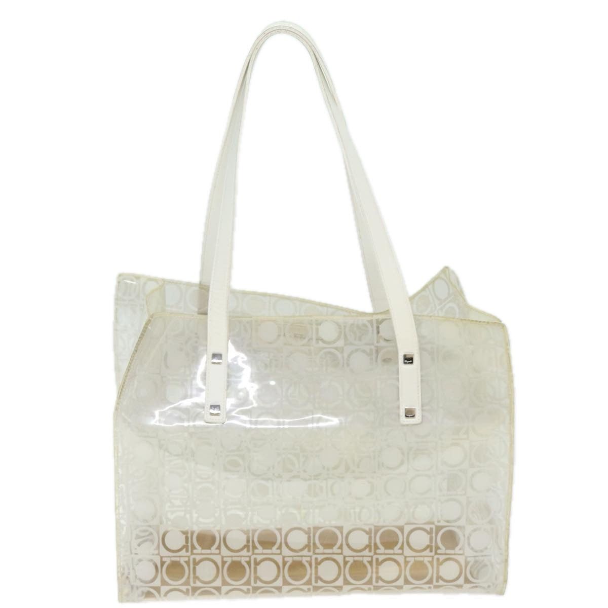Salvatore Ferragamo Salvatore Ferragamo Tote Bag Vinyl Clear Size ONE SIZE - 13 Thumbnail