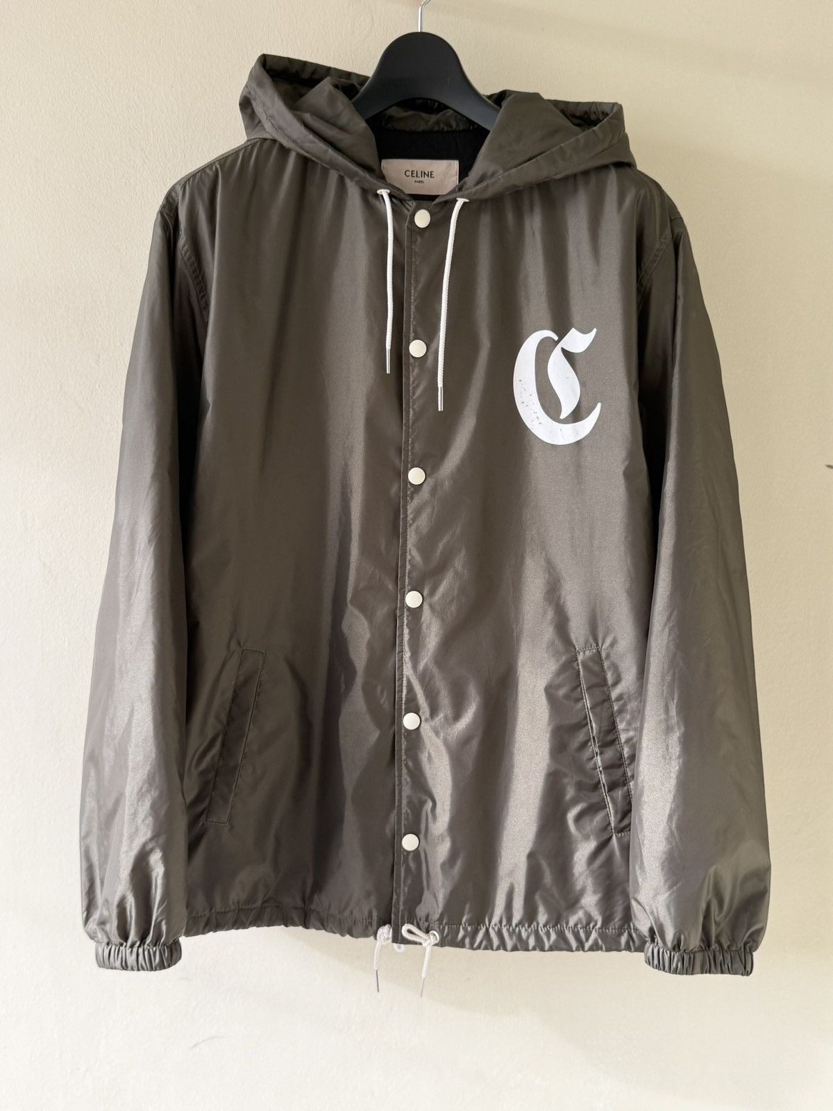 Celine Celine Logo Print Coach Jacket Size US M / EU 48-50 / 2 - 1 Thumbnail