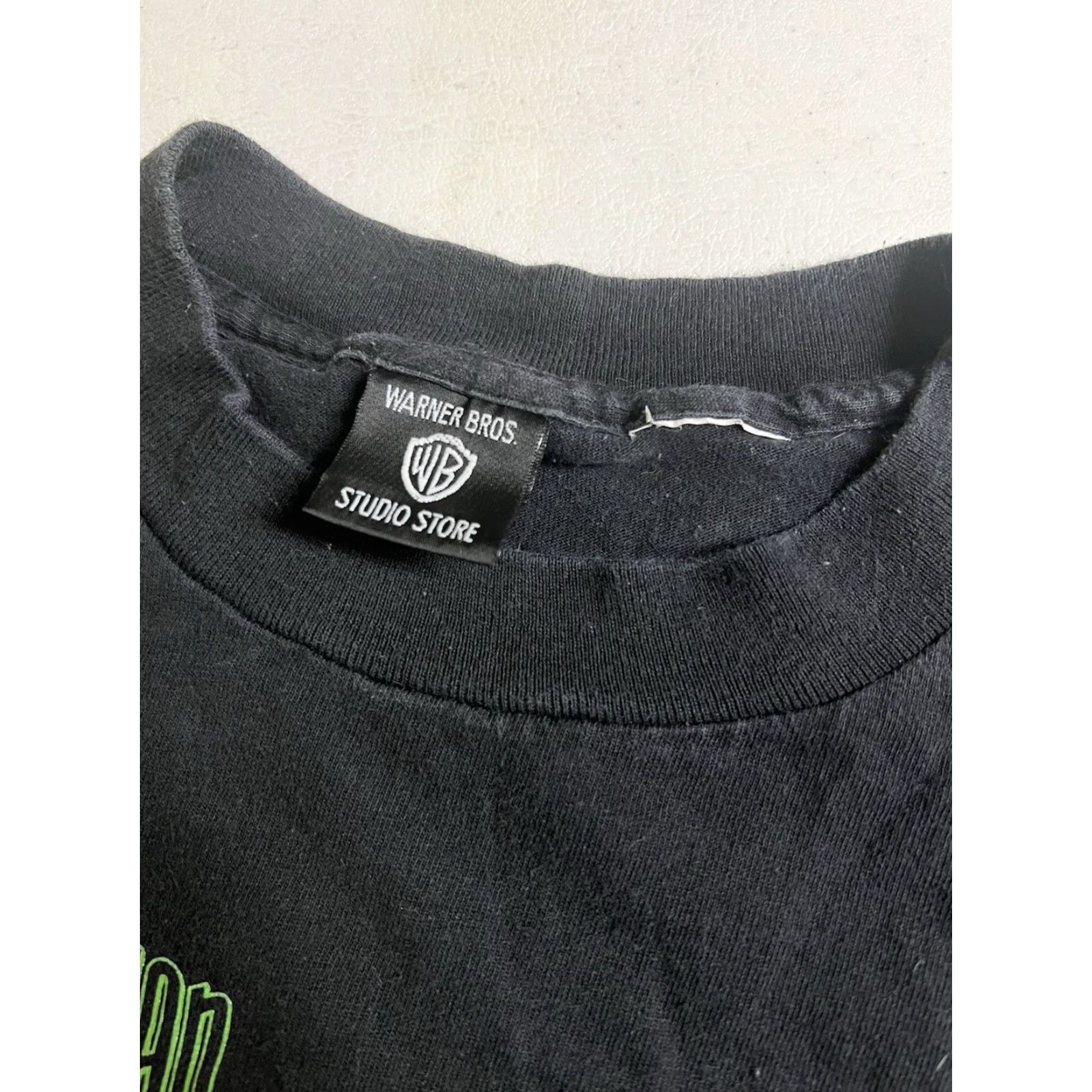 Vintage VINTAGE Warner Bros T-Shirt 1996 Black L Marvin the Martian Daffy Duck 3rd Dimension Mens/Womens Regular Cotton Embroidered Cartoon 90s Shirts Size US L / EU 52-54 / 3 - 7 Thumbnail